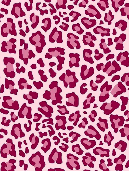 Pink Leopard Pattern Wallpaper