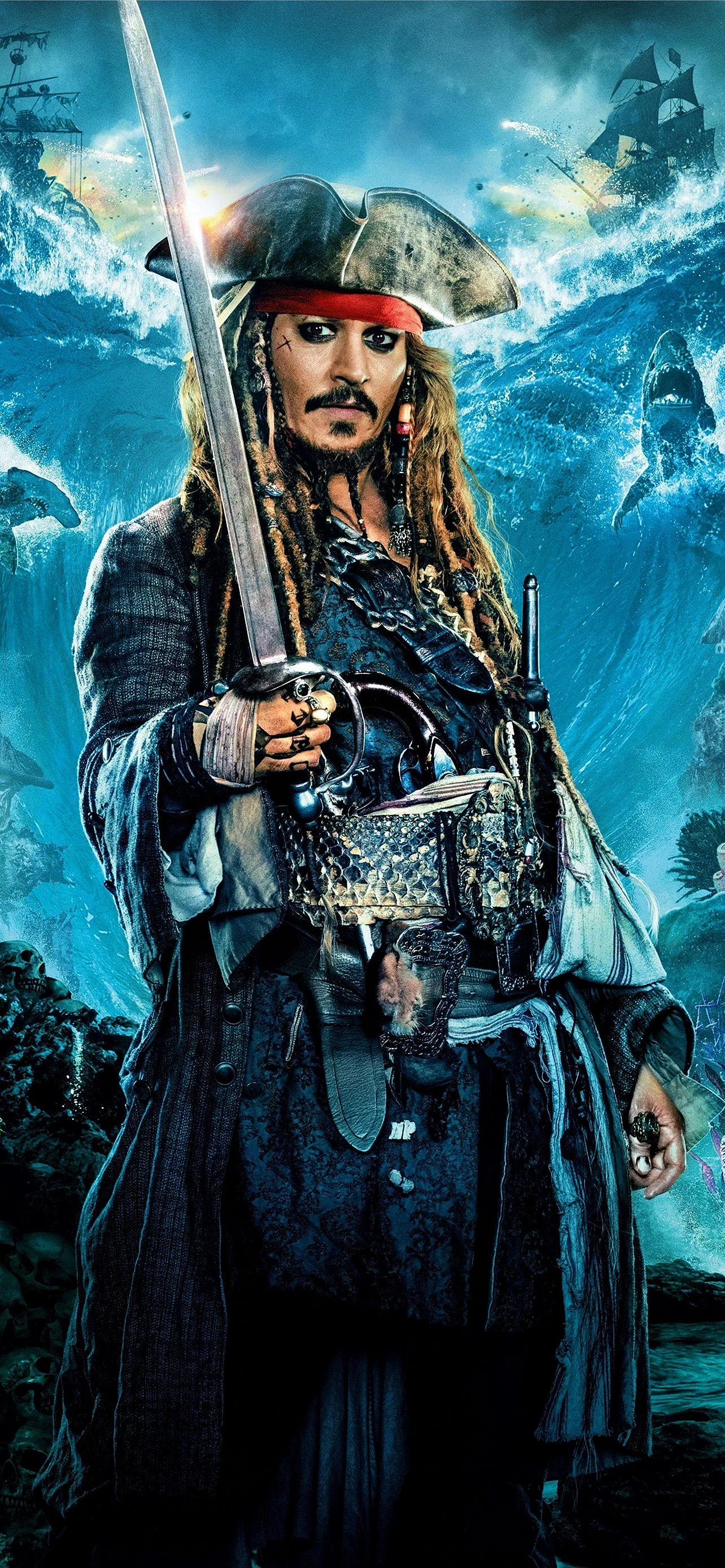 Pirates of Caribbean Blue Wallpaper for iPhone 14 Plus