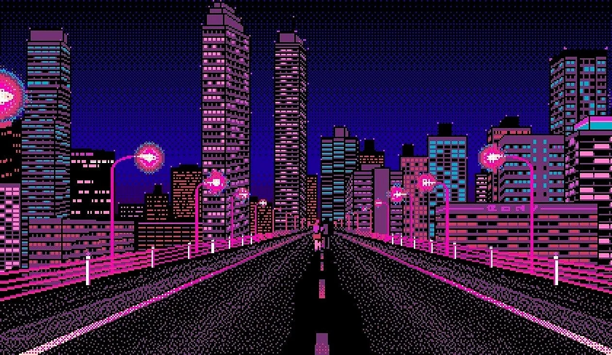Pixel City Wallpaper
