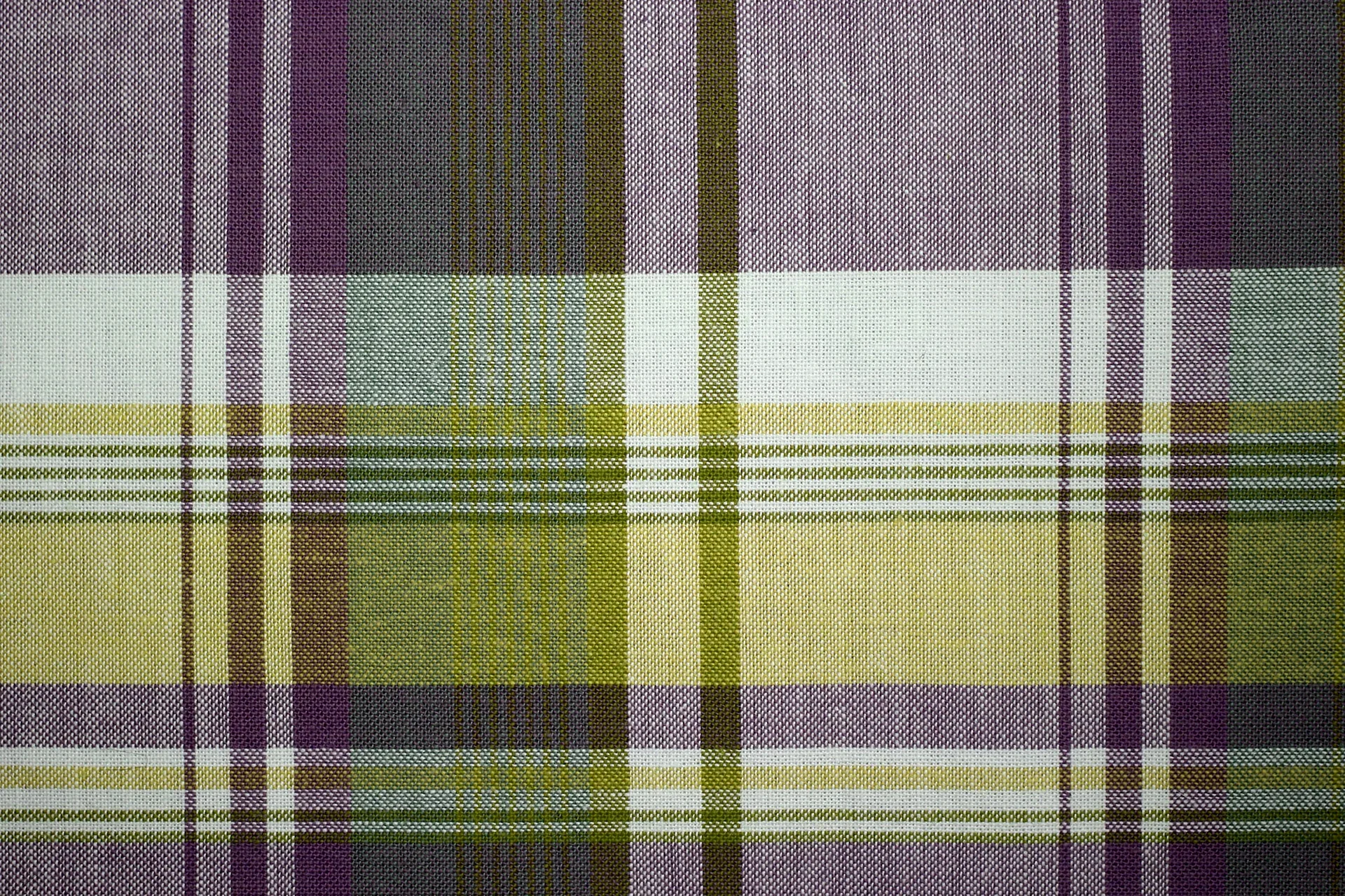 Plaid Fabric Wallpaper