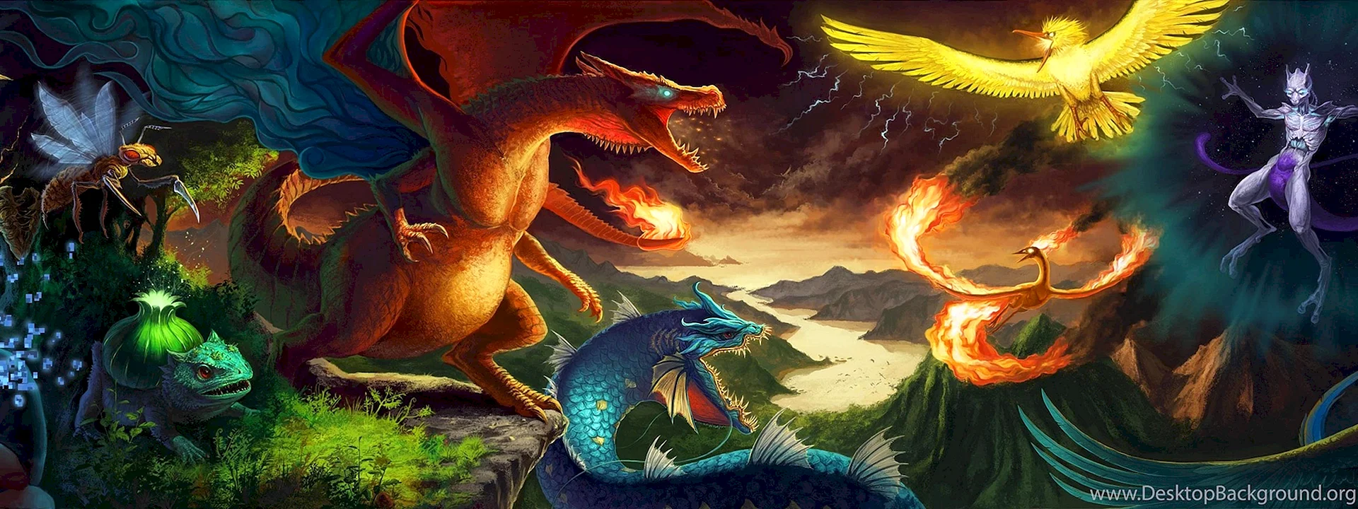 Pokemon Epic Art Wallpaper