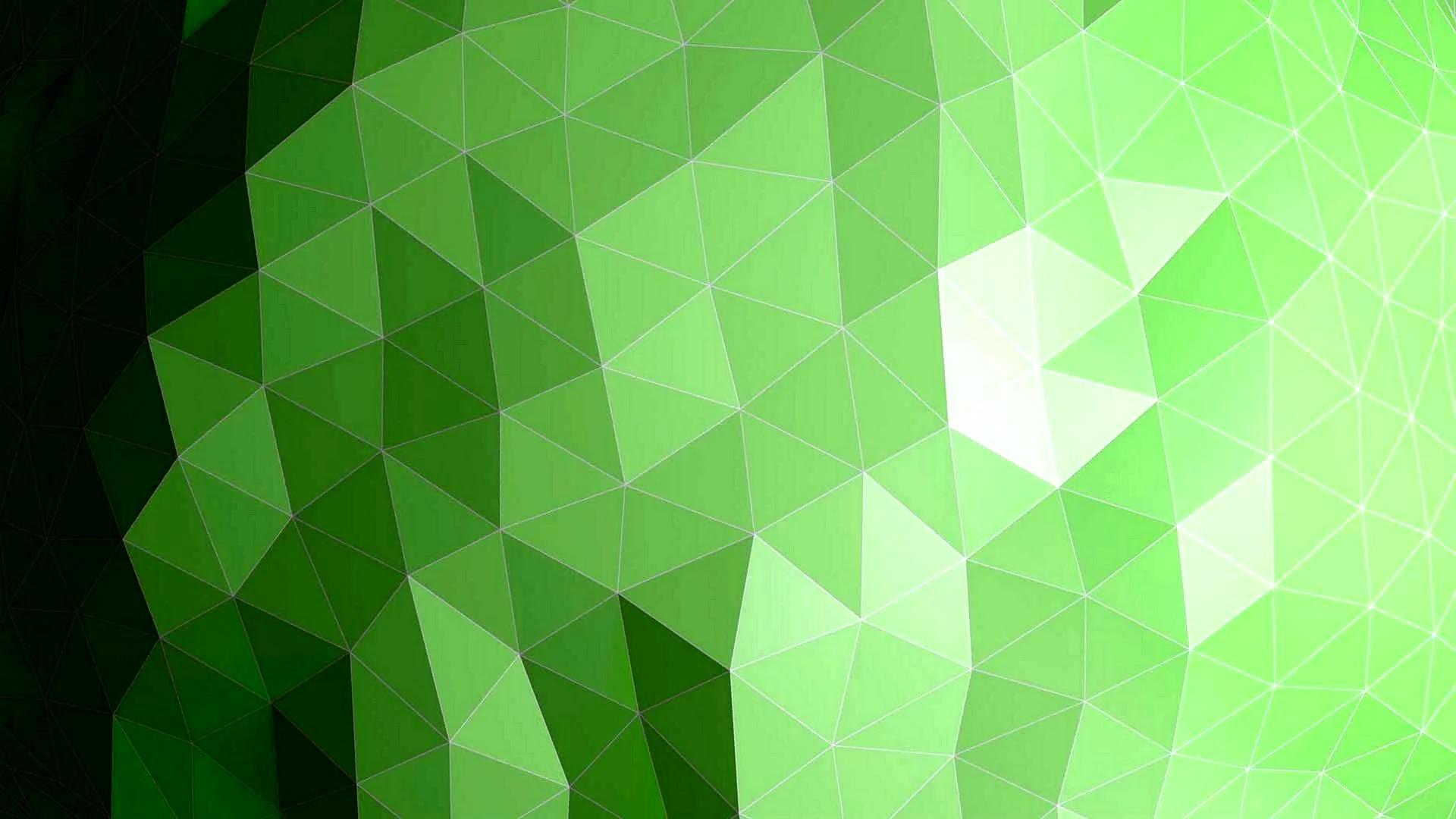 Polygonal Green Background Wallpaper