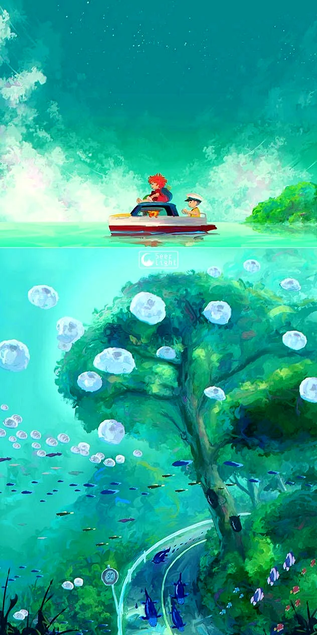 Ponyo Ghibli Wallpaper For iPhone