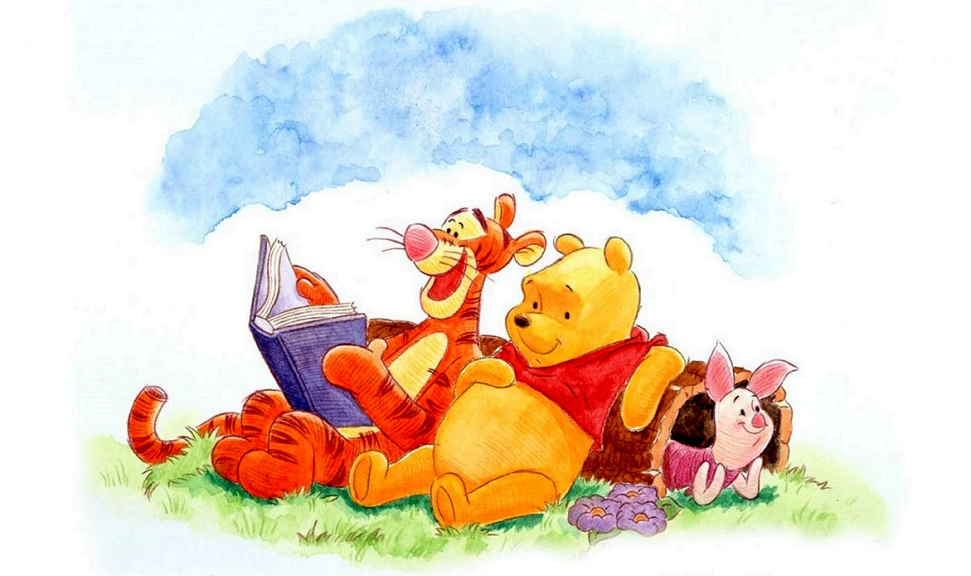 Pooh Watercolor Wallpaper