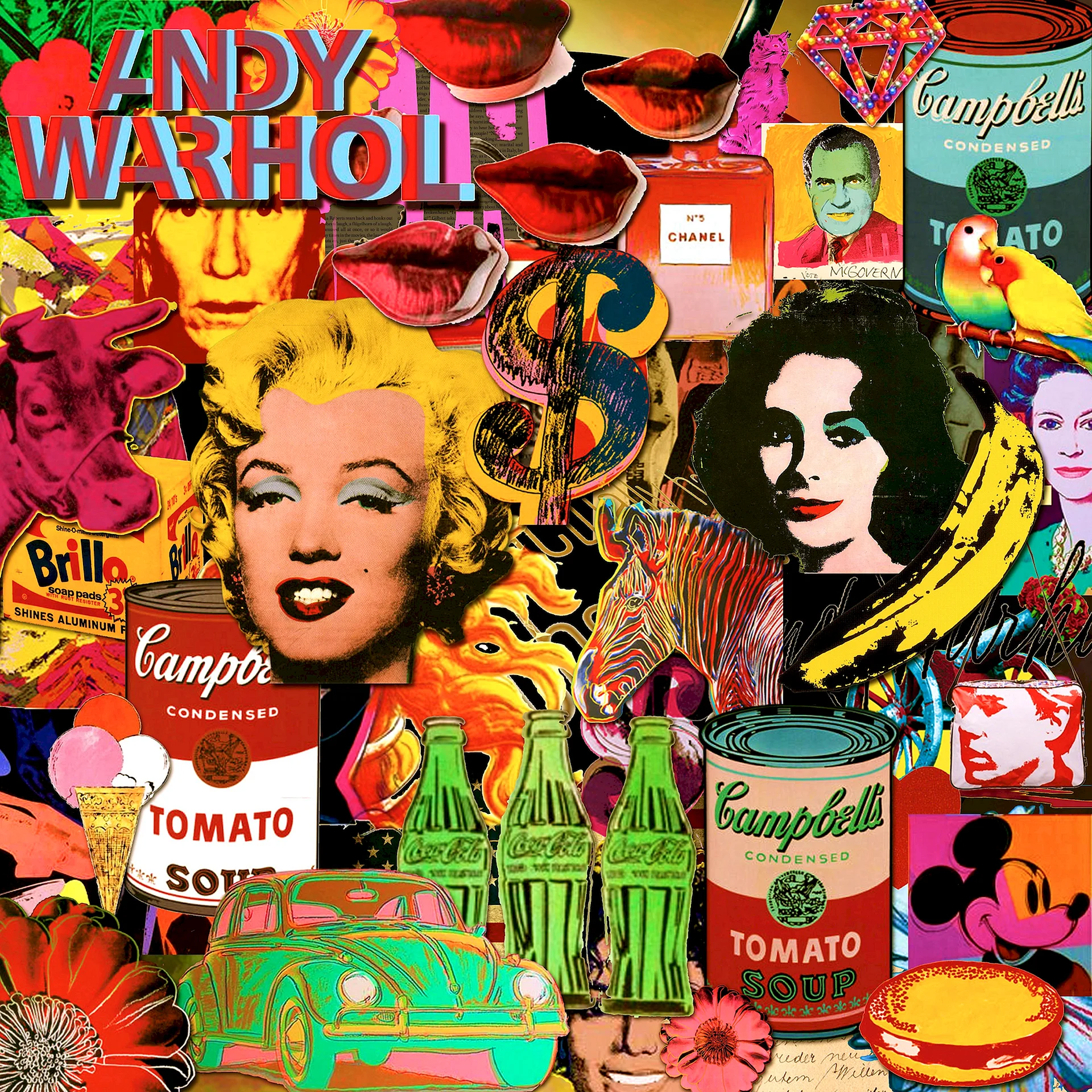 Pop Art Collage Wallpaper