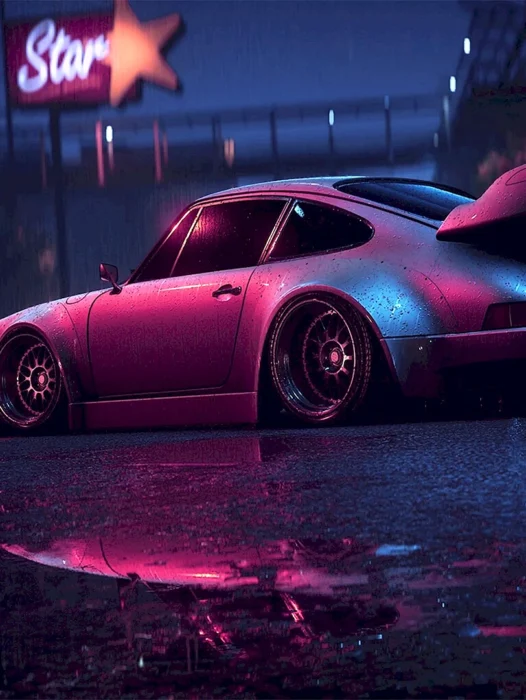 Porsche Neon Wallpaper