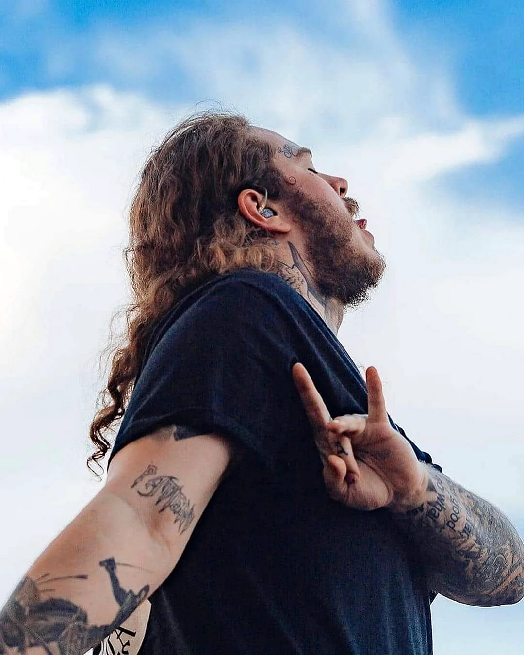 Post Malone Sing Wallpaper For iPhone