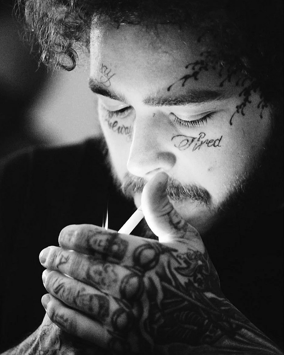 Post Malone Smoking Wallpaper For iPhone