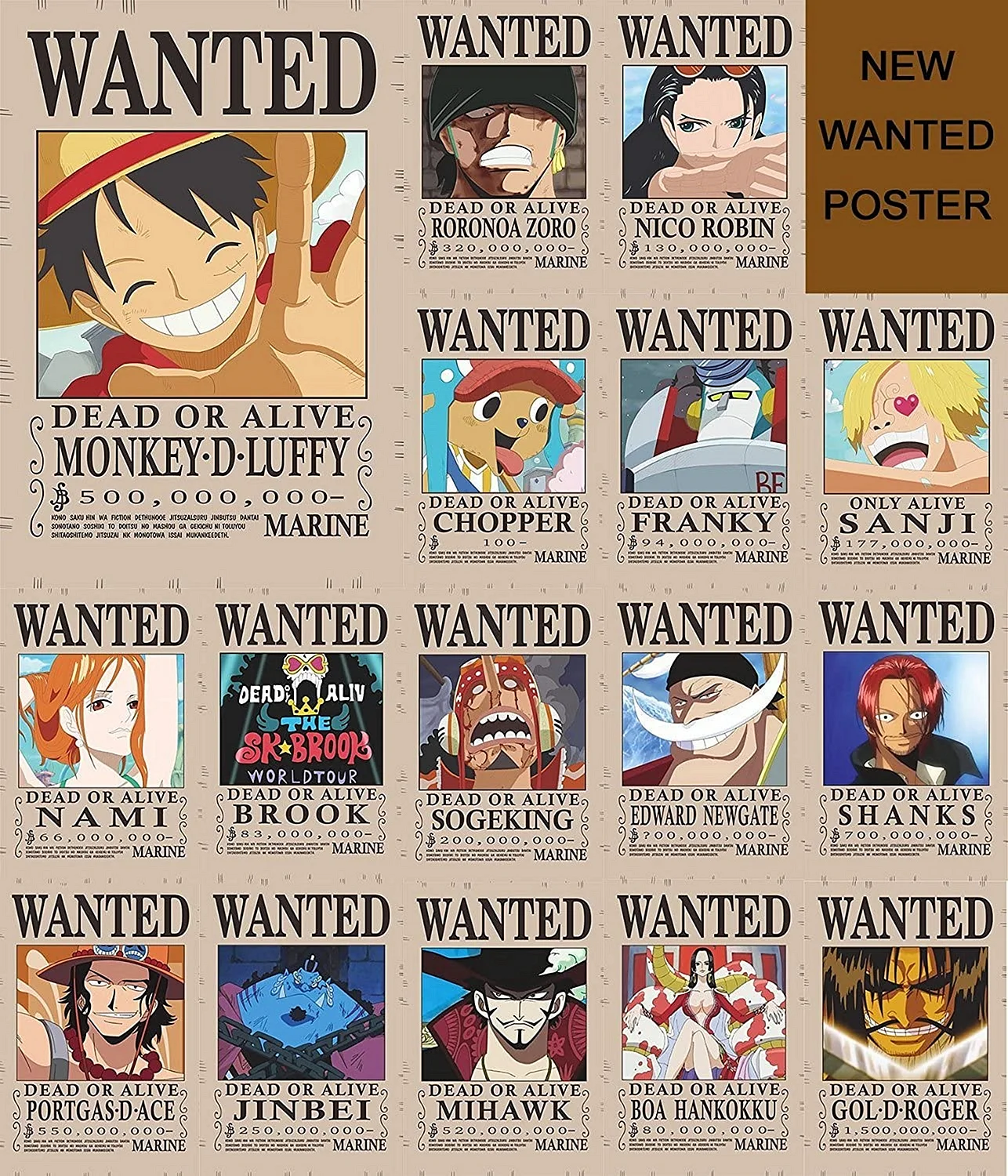 Poster Bounty One Piece Wallpaper
