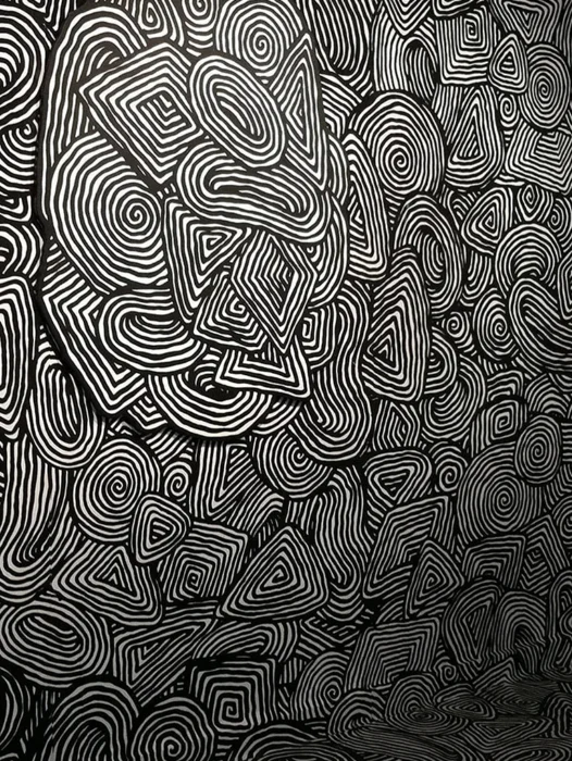 Psychedelic Black And White Wallpaper For iPhone
