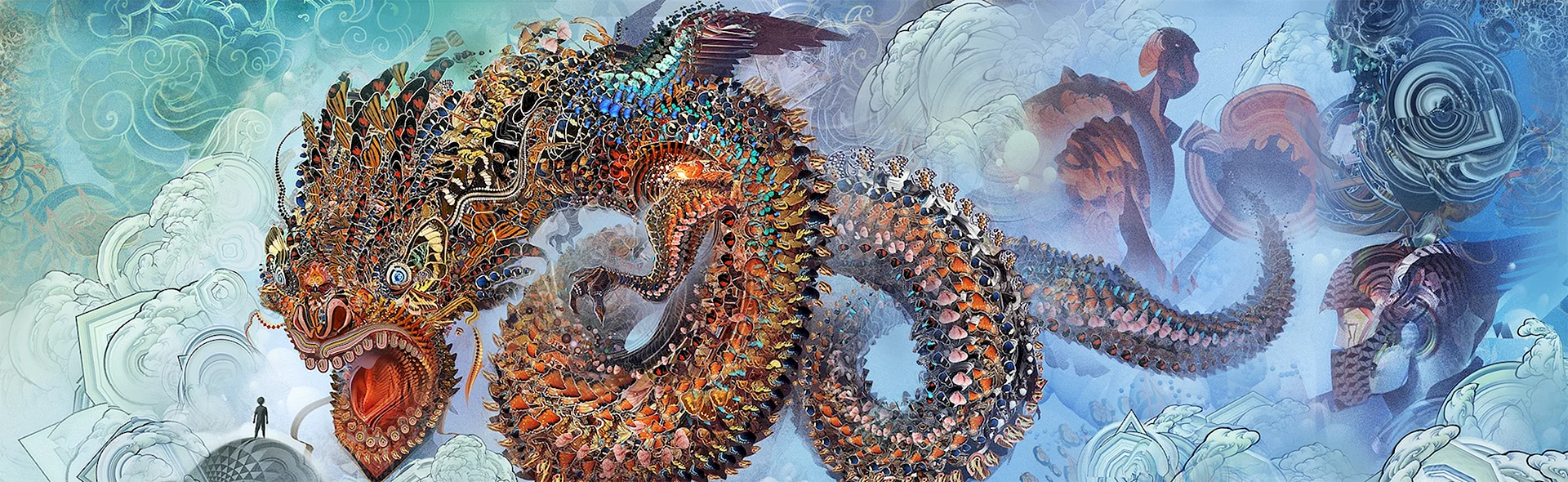 Psychedelic Dragon Wallpaper