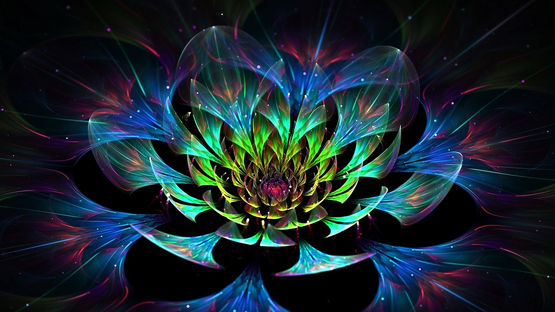 Psychedelic Lotus Wallpaper