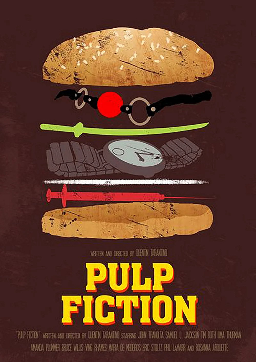 Pulp Fiction Alternative Poster Wallpaper For iPhone