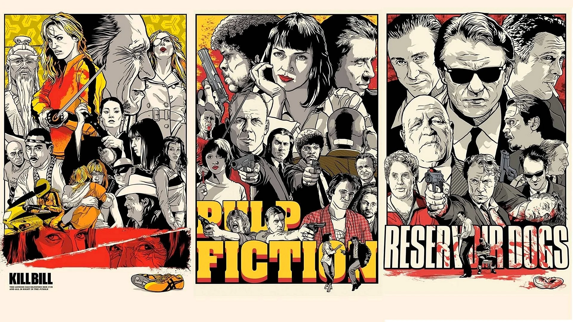 Pulp Fiction Poster Wallpaper
