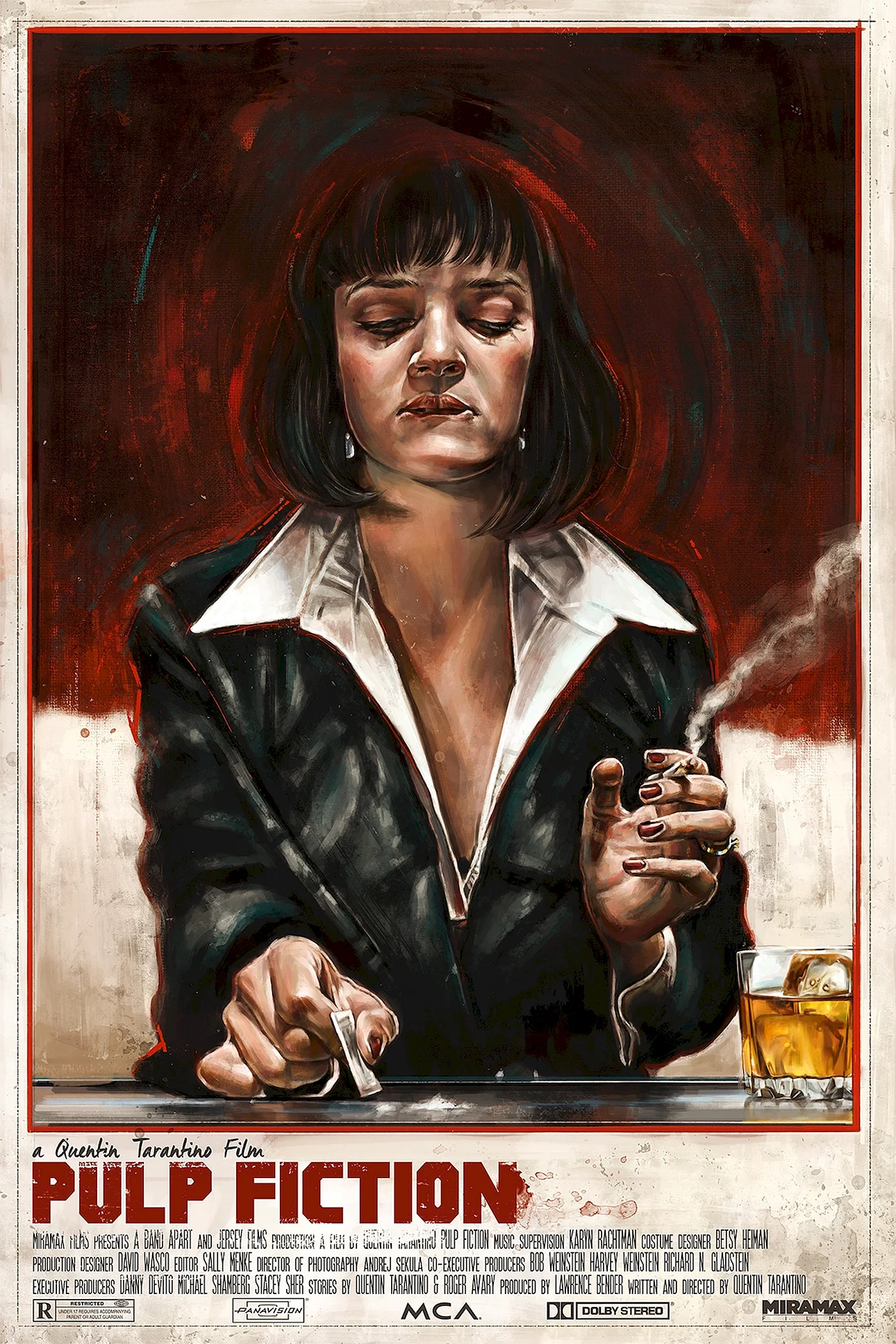 Pulp Fiction Poster Wallpaper For iPhone