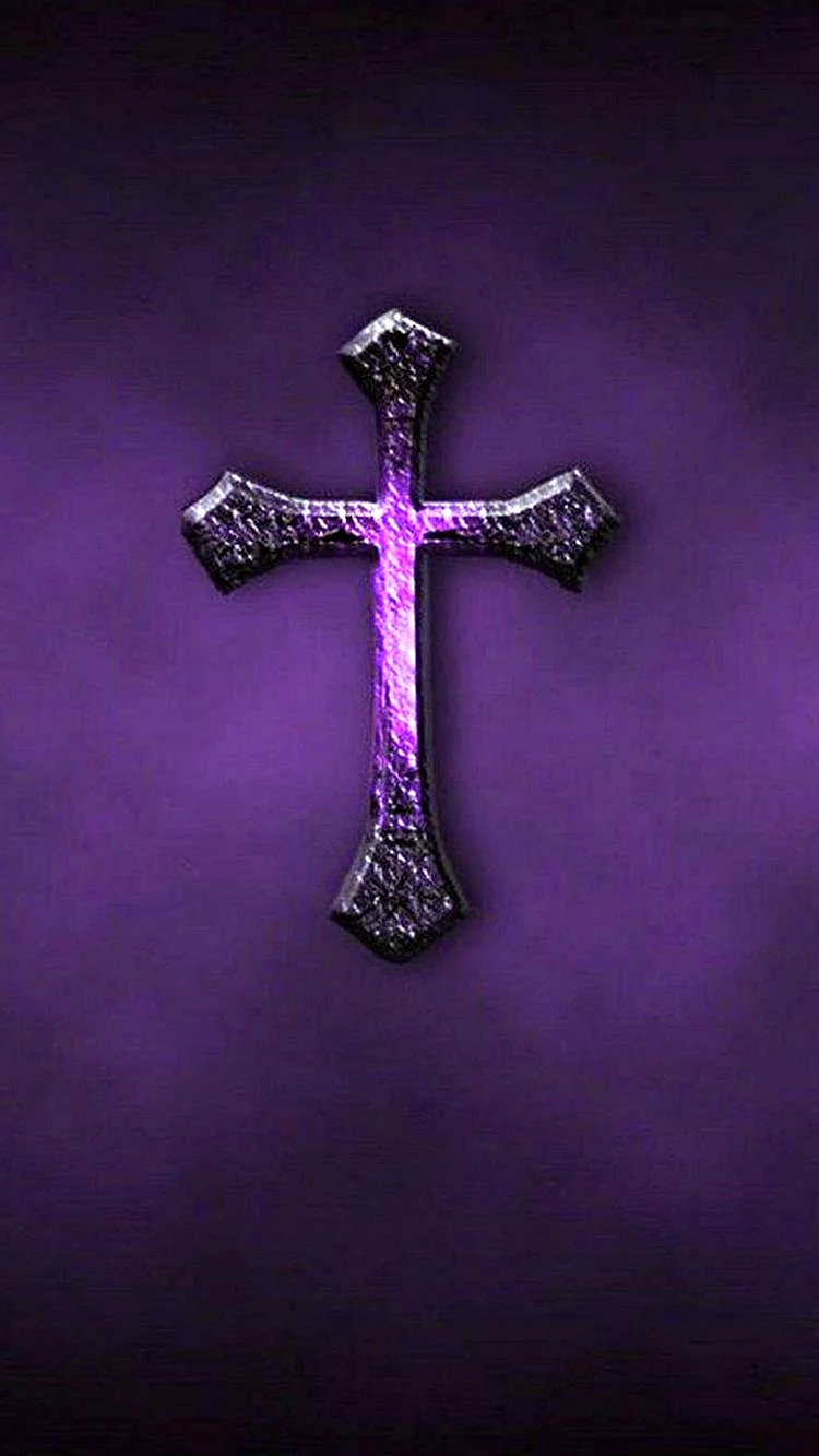 Purple Cross Wallpaper For iPhone