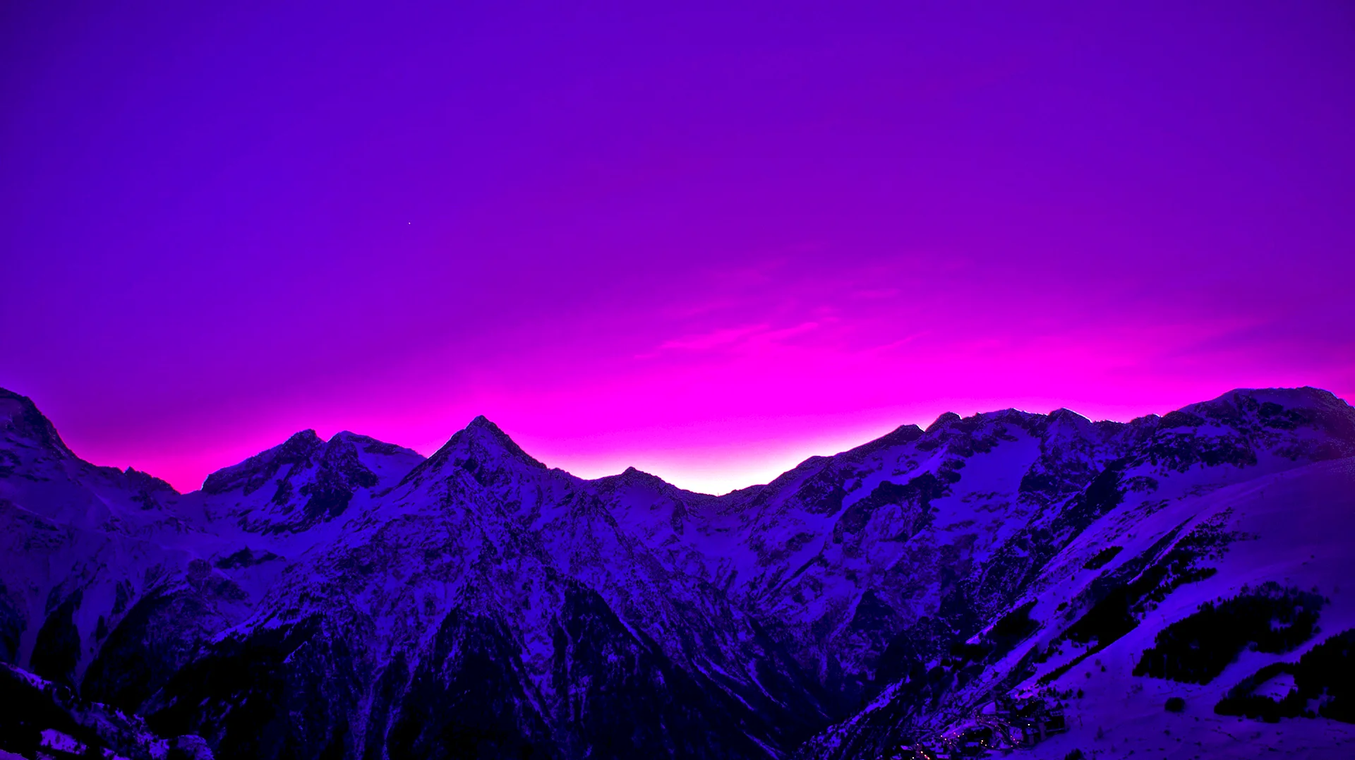 Purple Mountain Wallpaper