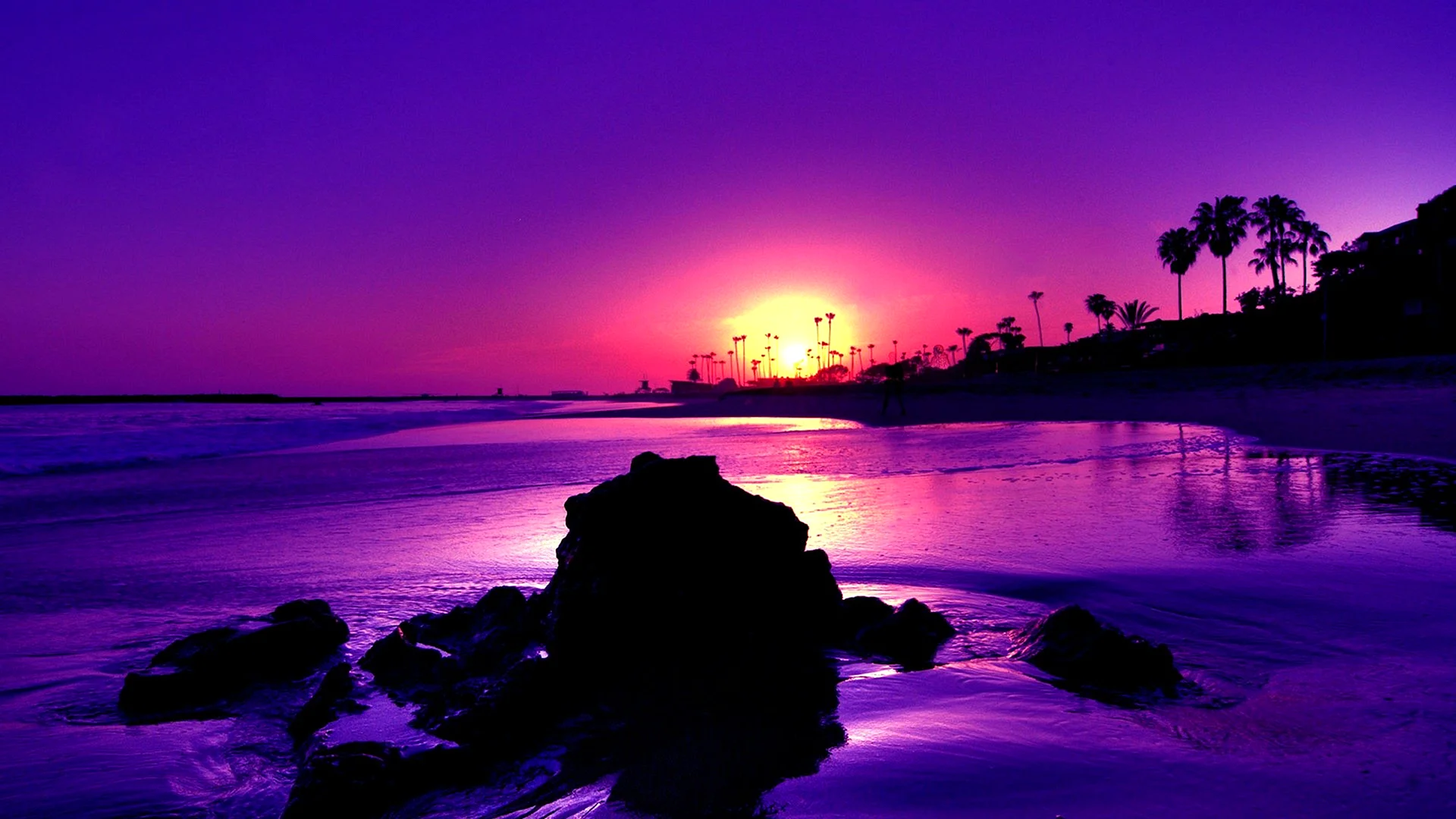 Purple Sunset Wallpaper