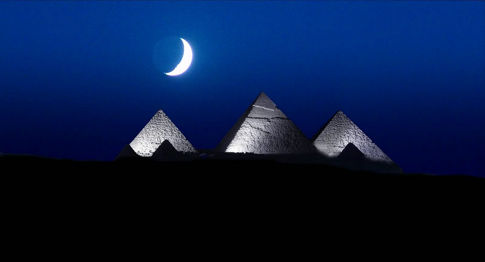 Pyramids Egypt Night Wallpaper