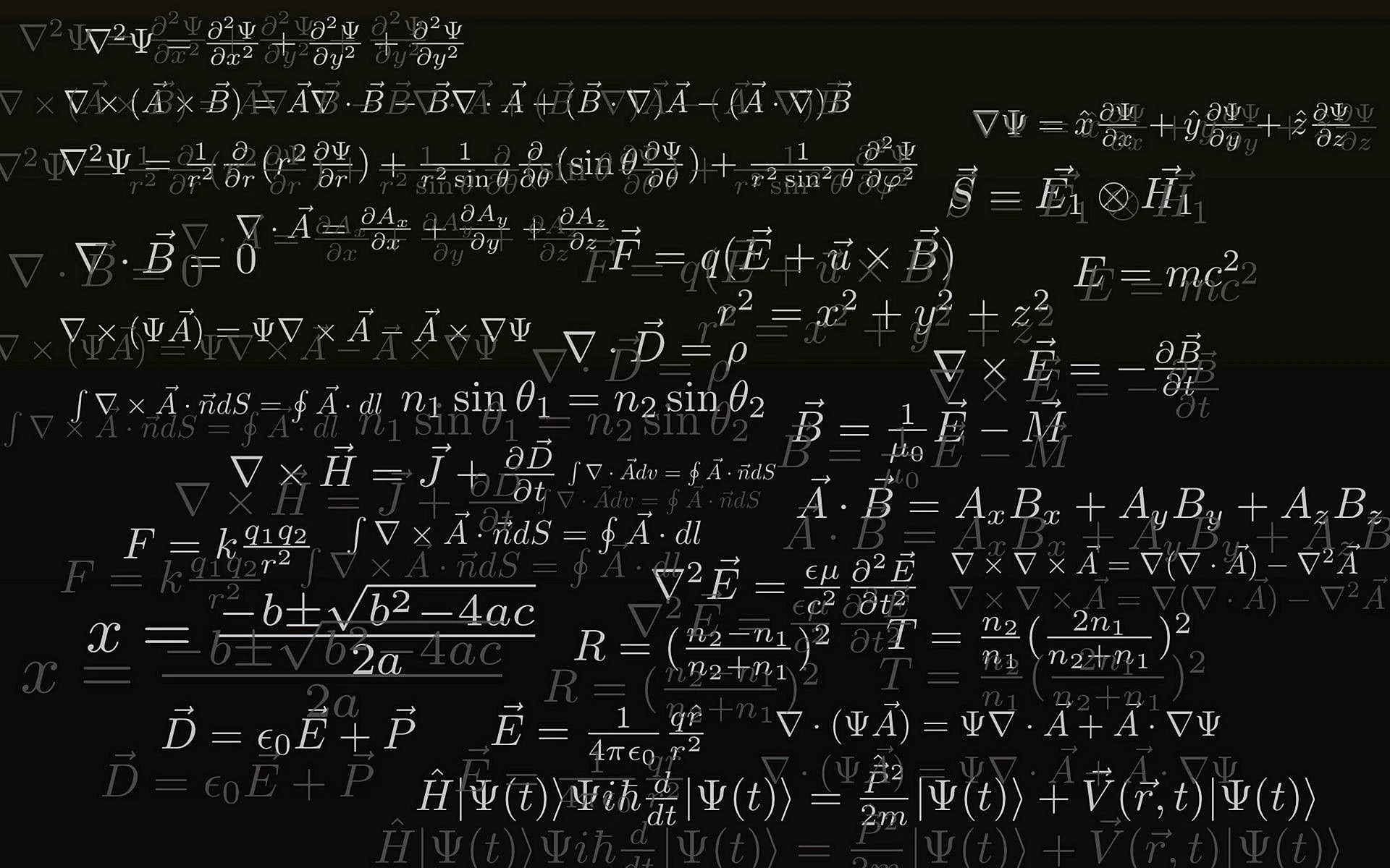 Quantum Physics Formula Wallpaper