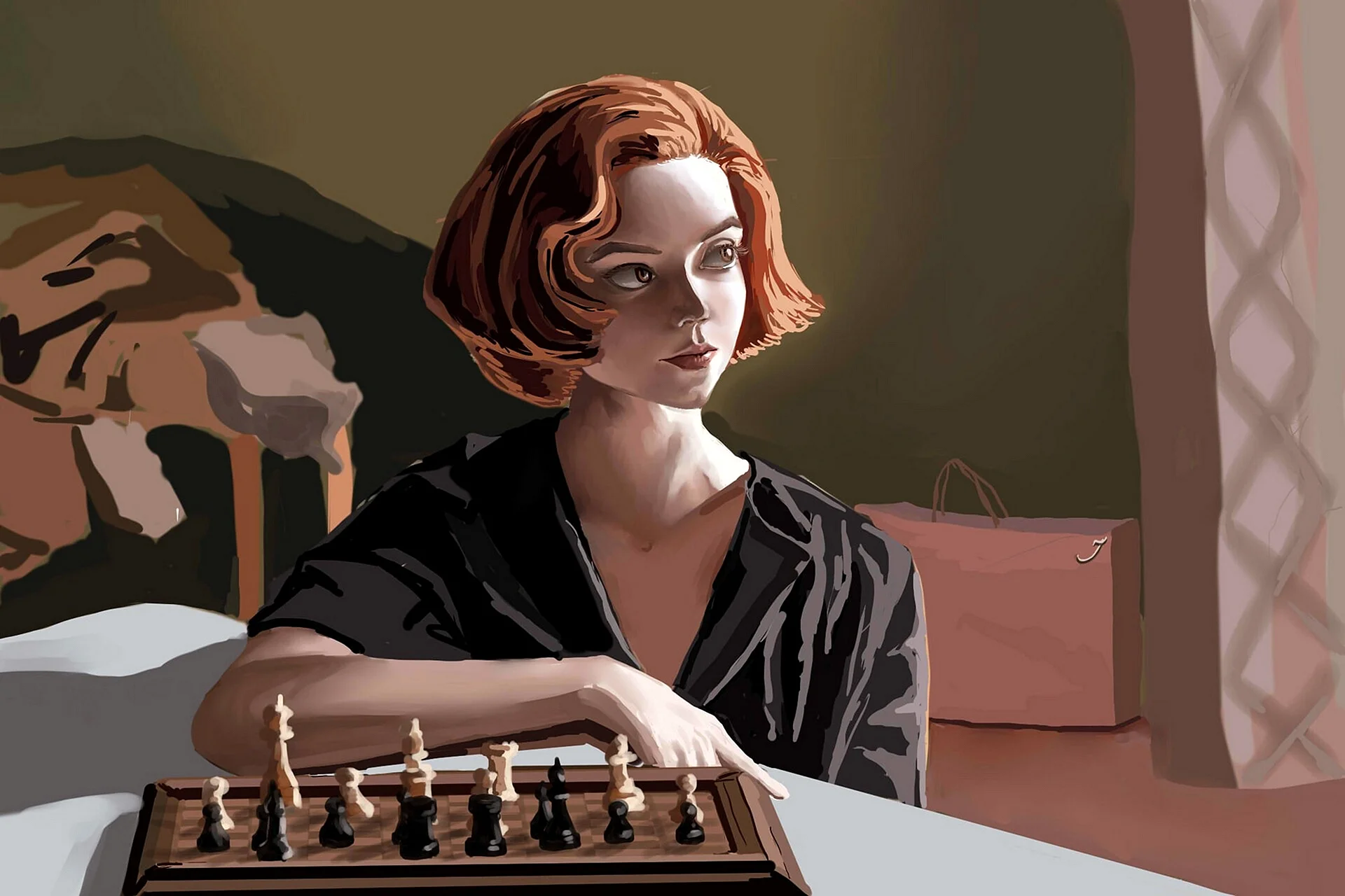 Queen woman Chess Wallpaper