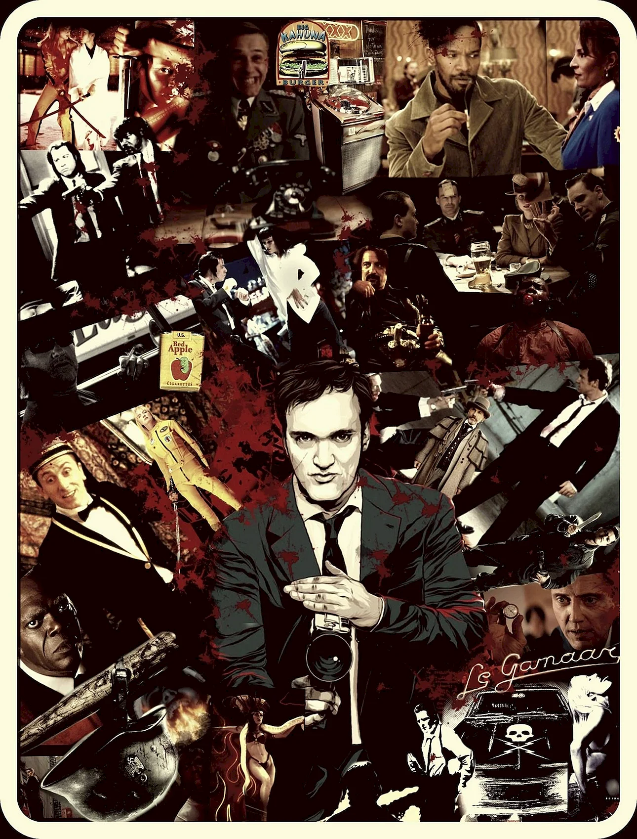 Quentin Tarantino Art Wallpaper For iPhone