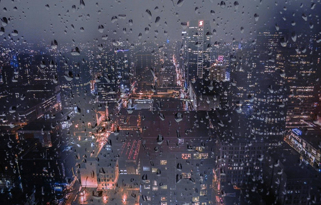 Rain Night Wallpaper