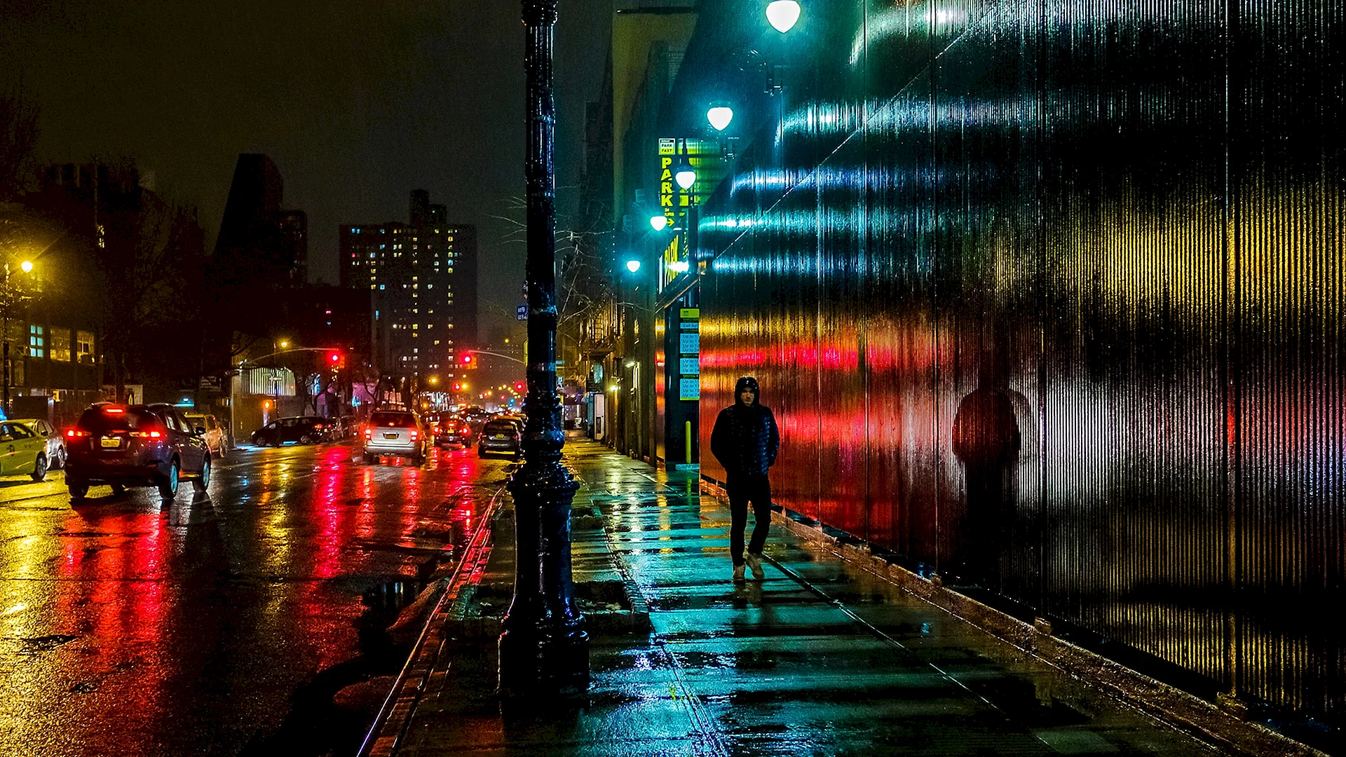 Rain Night Wallpaper