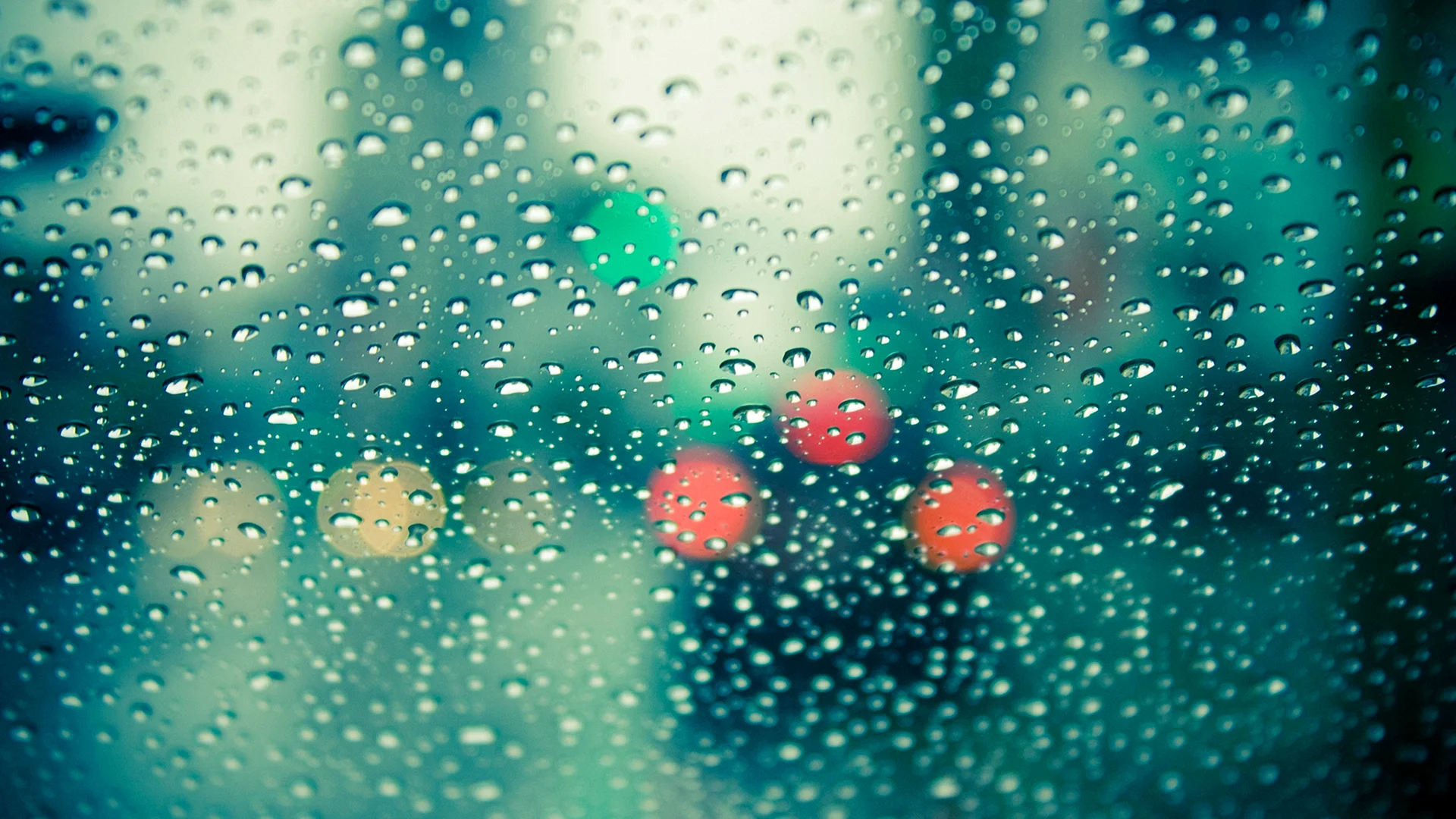 Rain On Glass Wallpaper