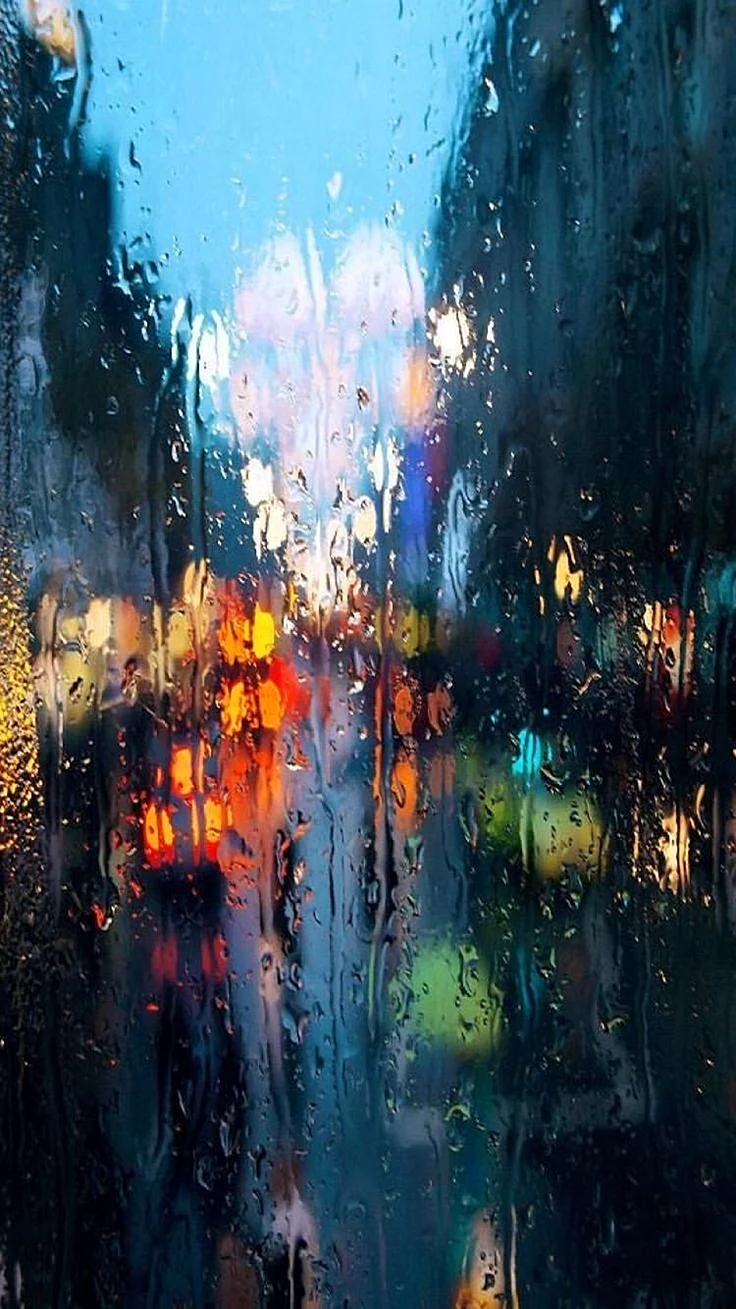 Rain On Window Wallpaper