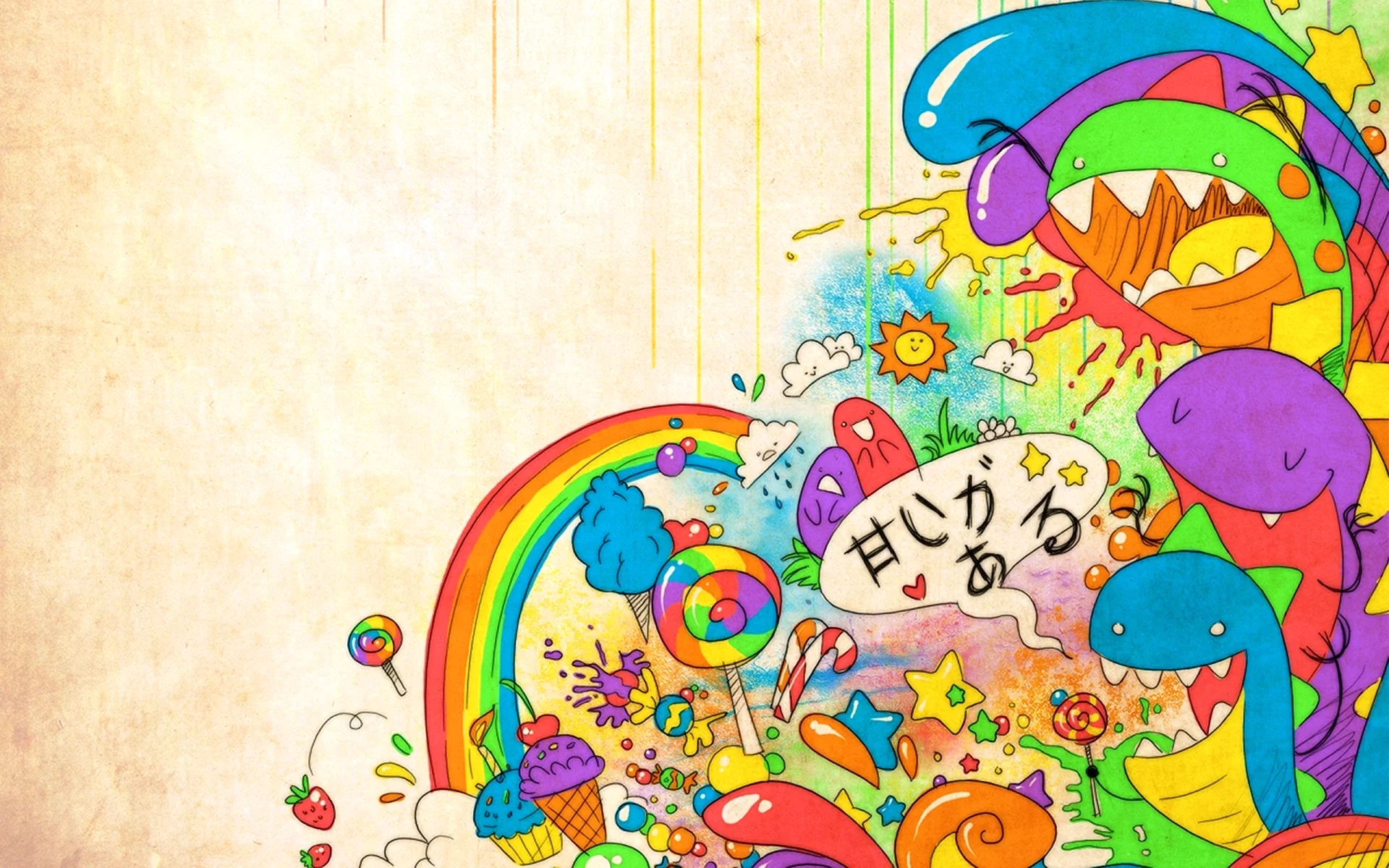 Rainbow Cartoon Wallpaper