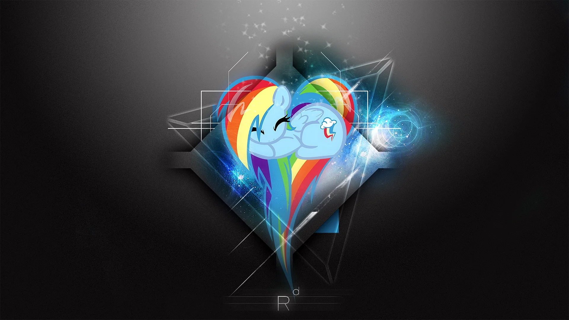 Rainbow Dash Heart Wallpaper