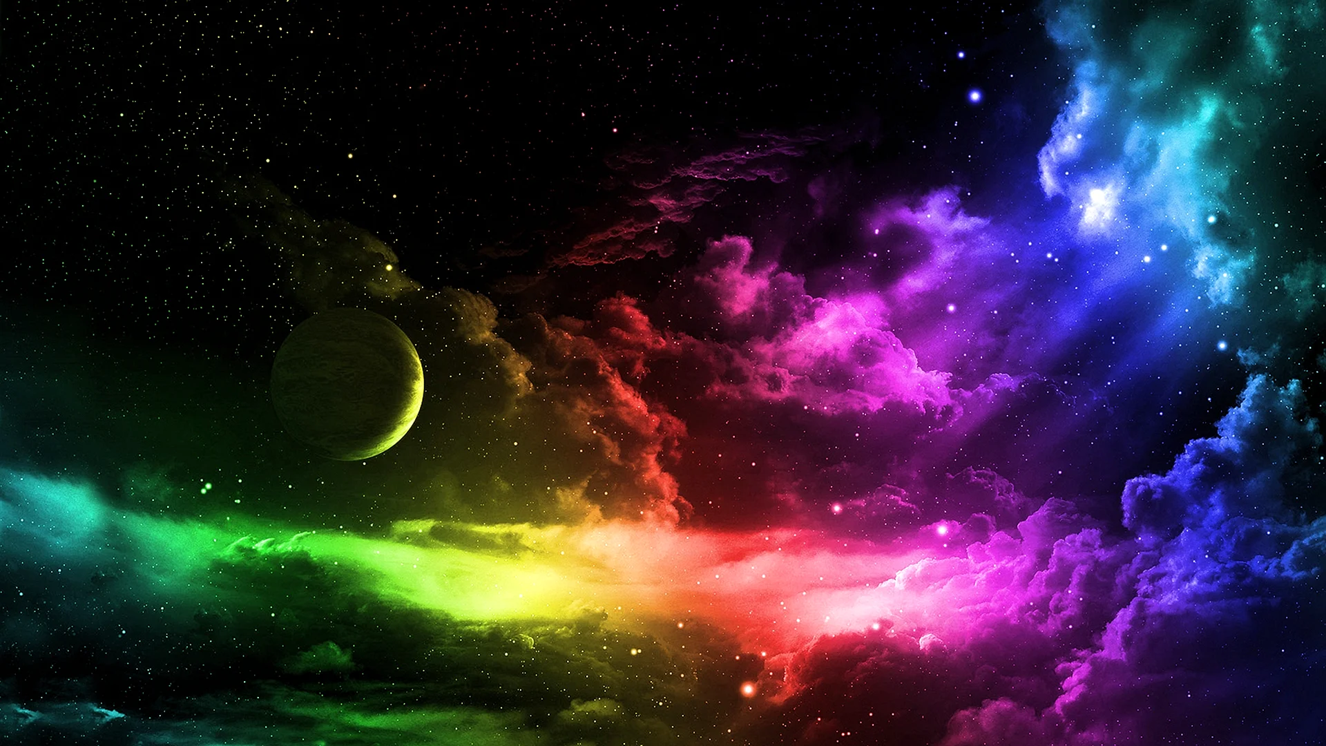 Rainbow Galaxy Wallpaper