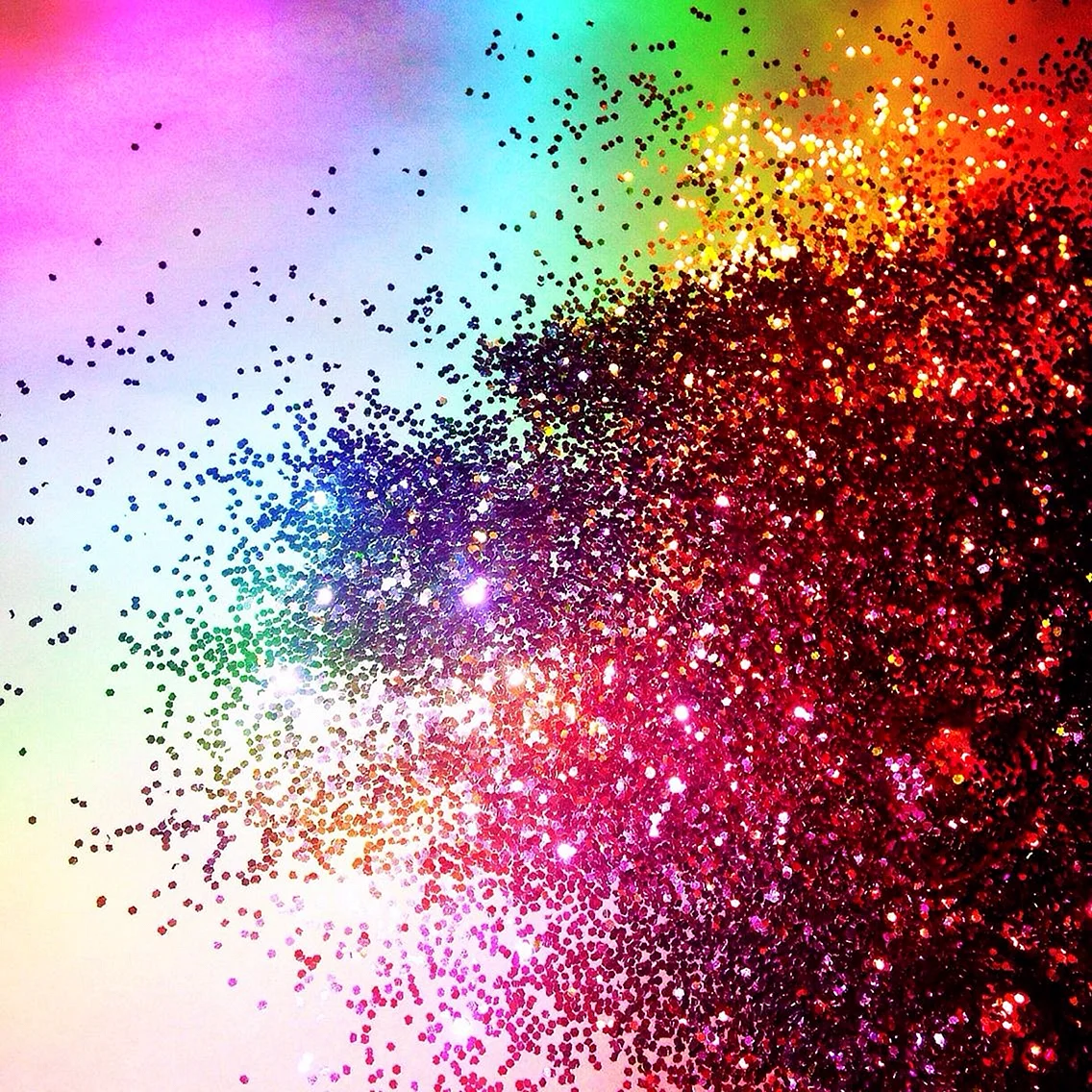 Rainbow Glitter Wallpaper