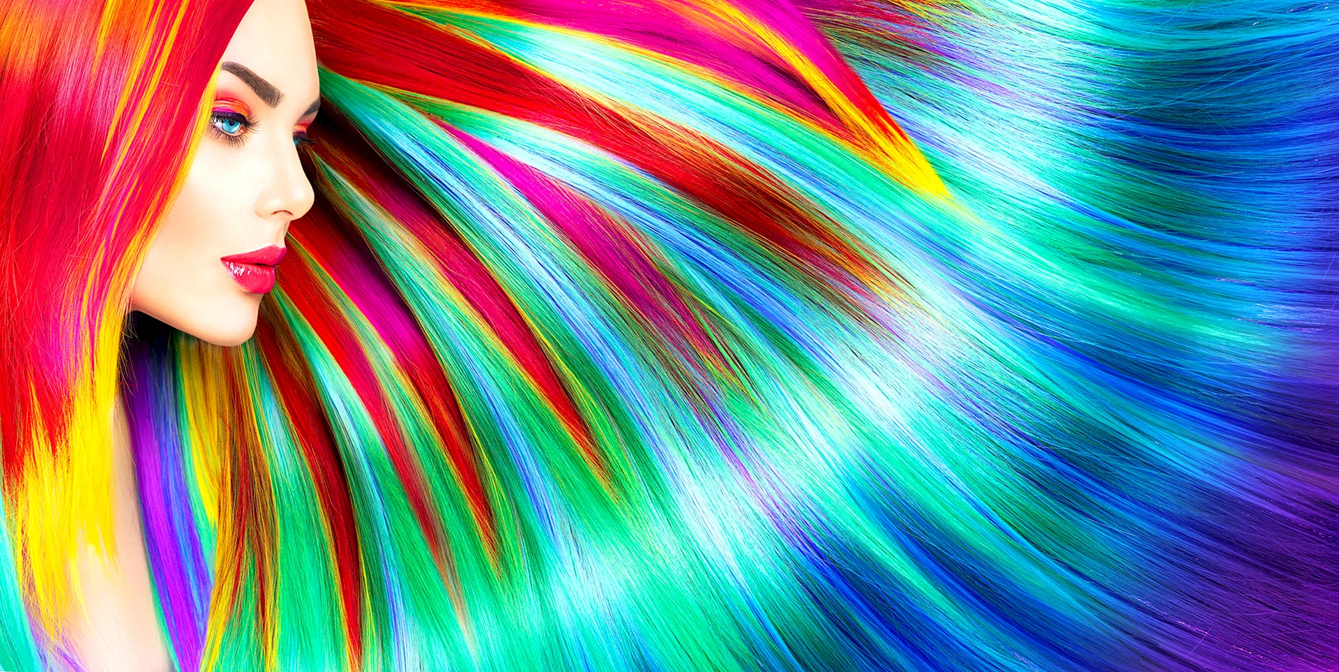 Rainbow Hair Wallpaper