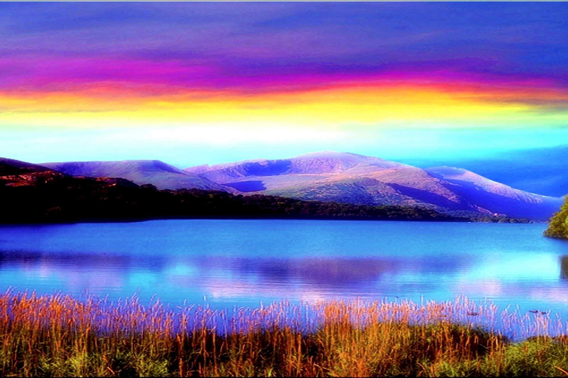 Rainbow Landscape Wallpaper