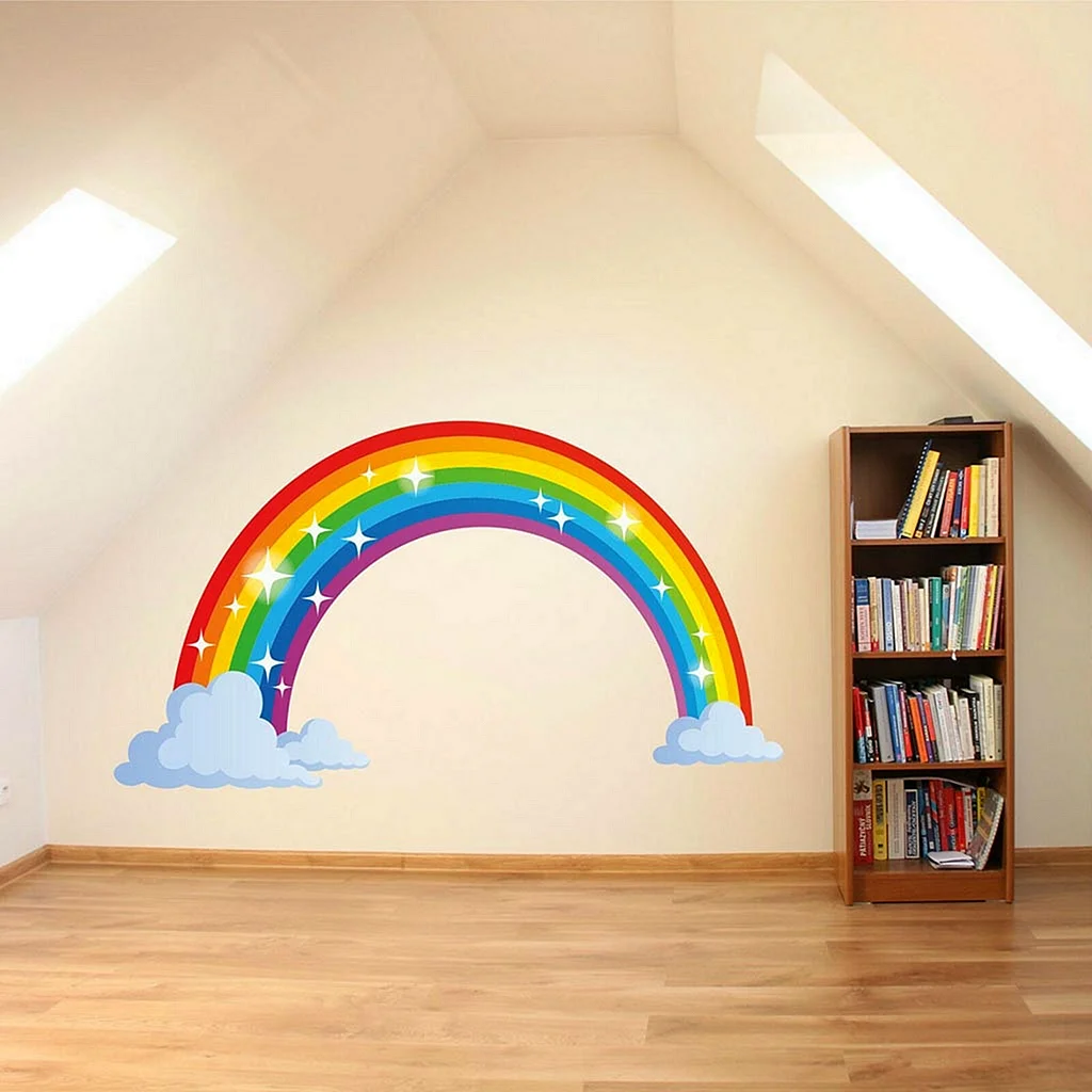 Rainbow Mural Bedroom Wallpapers - WallpapersHigh