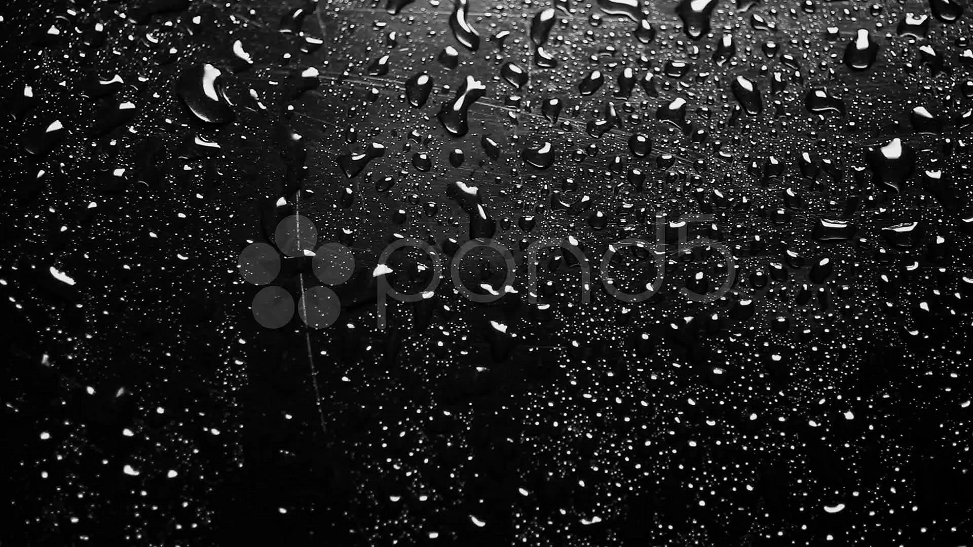 Raindrops Black Wallpaper