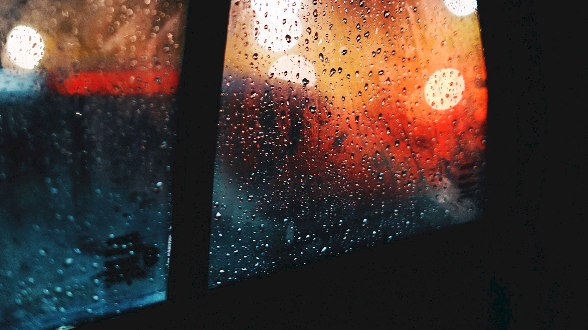 Raining Glass Window Wallpaper