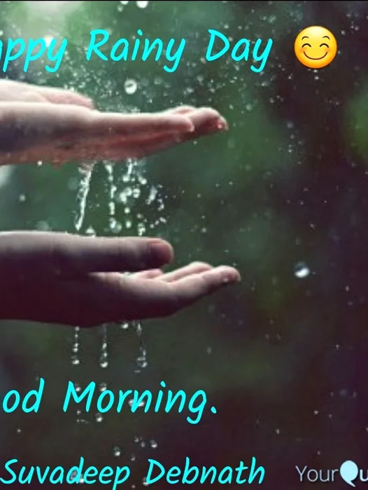 Rainy Good Morning Wallpaper