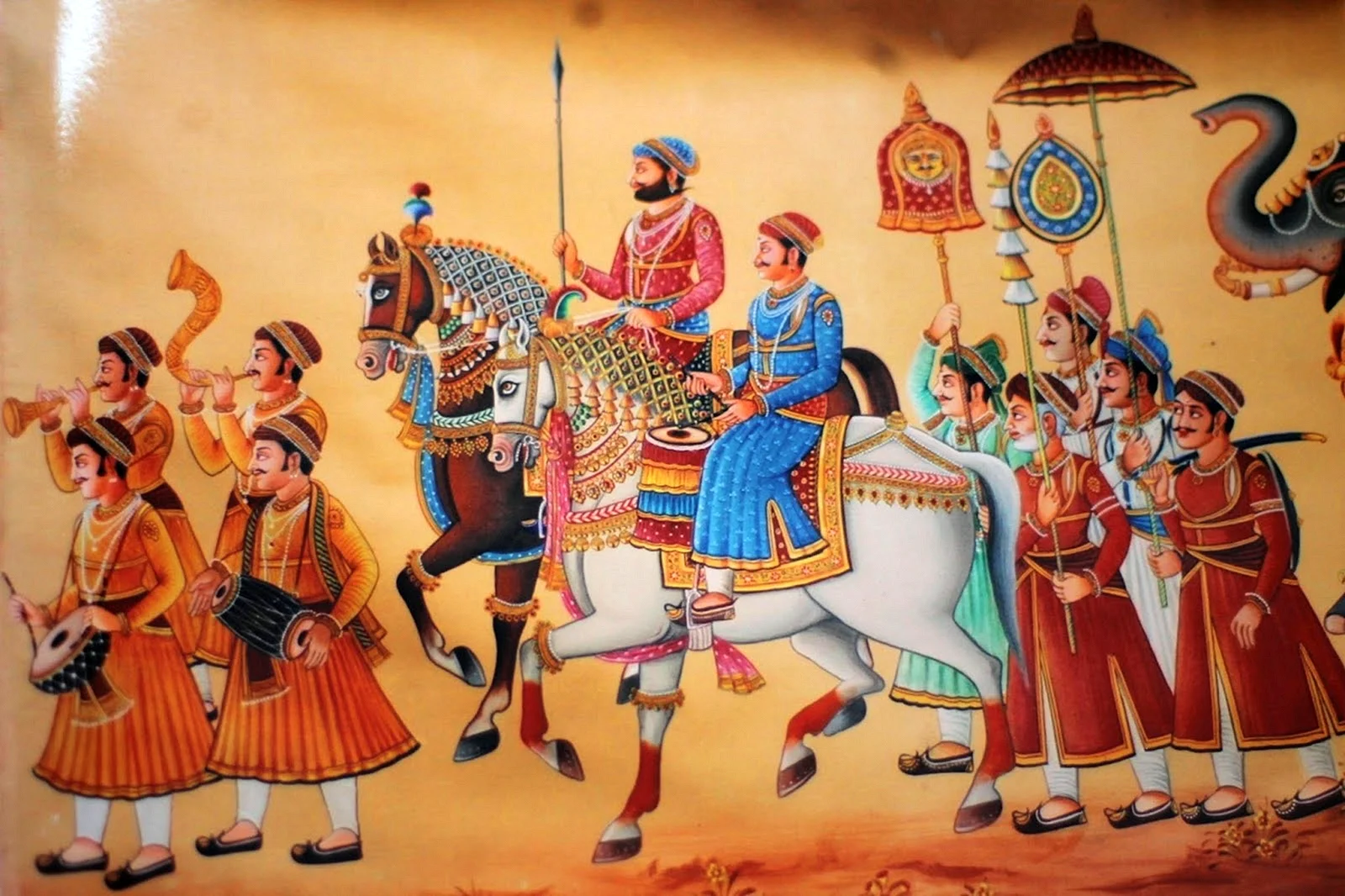 Rajasthani Royal Painting Wallpaper