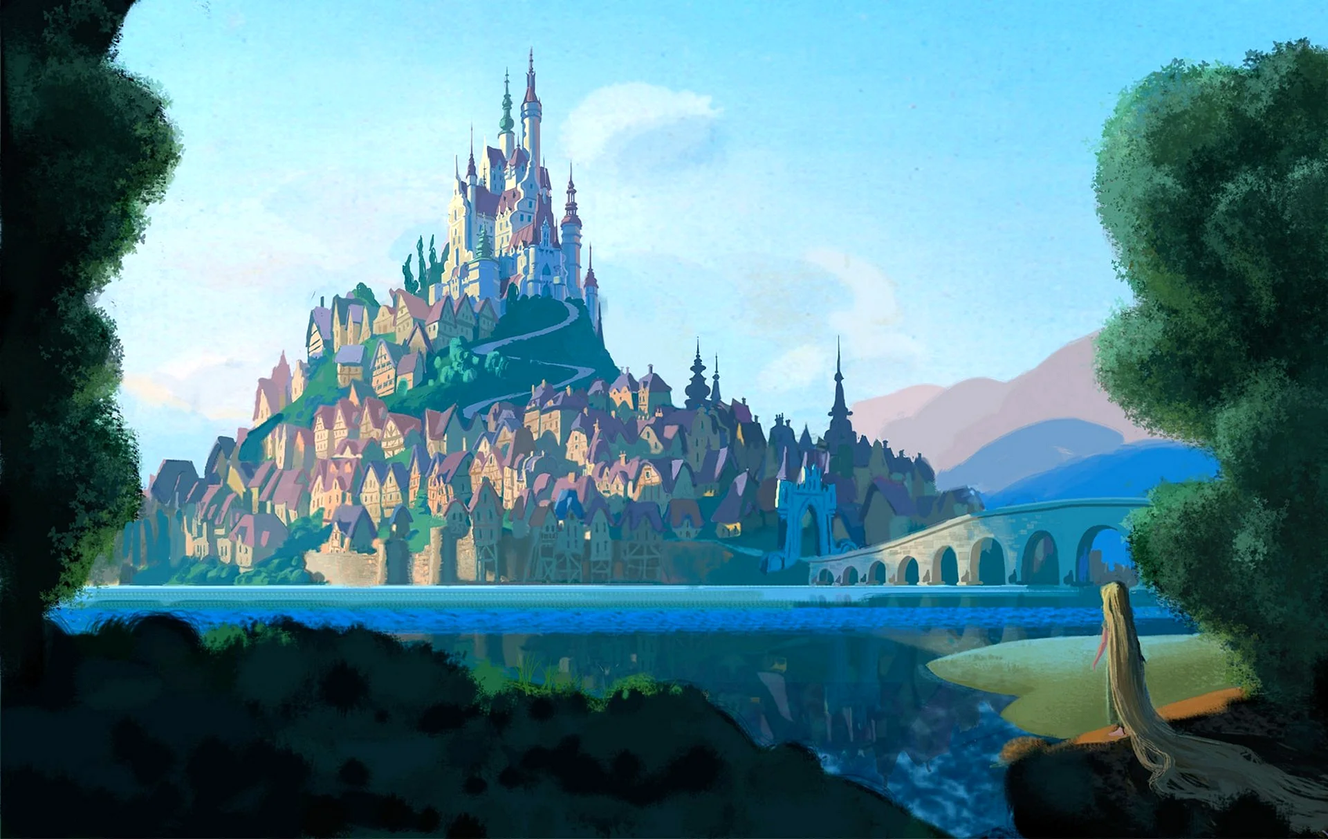 Rapunzel Castle Wallpaper