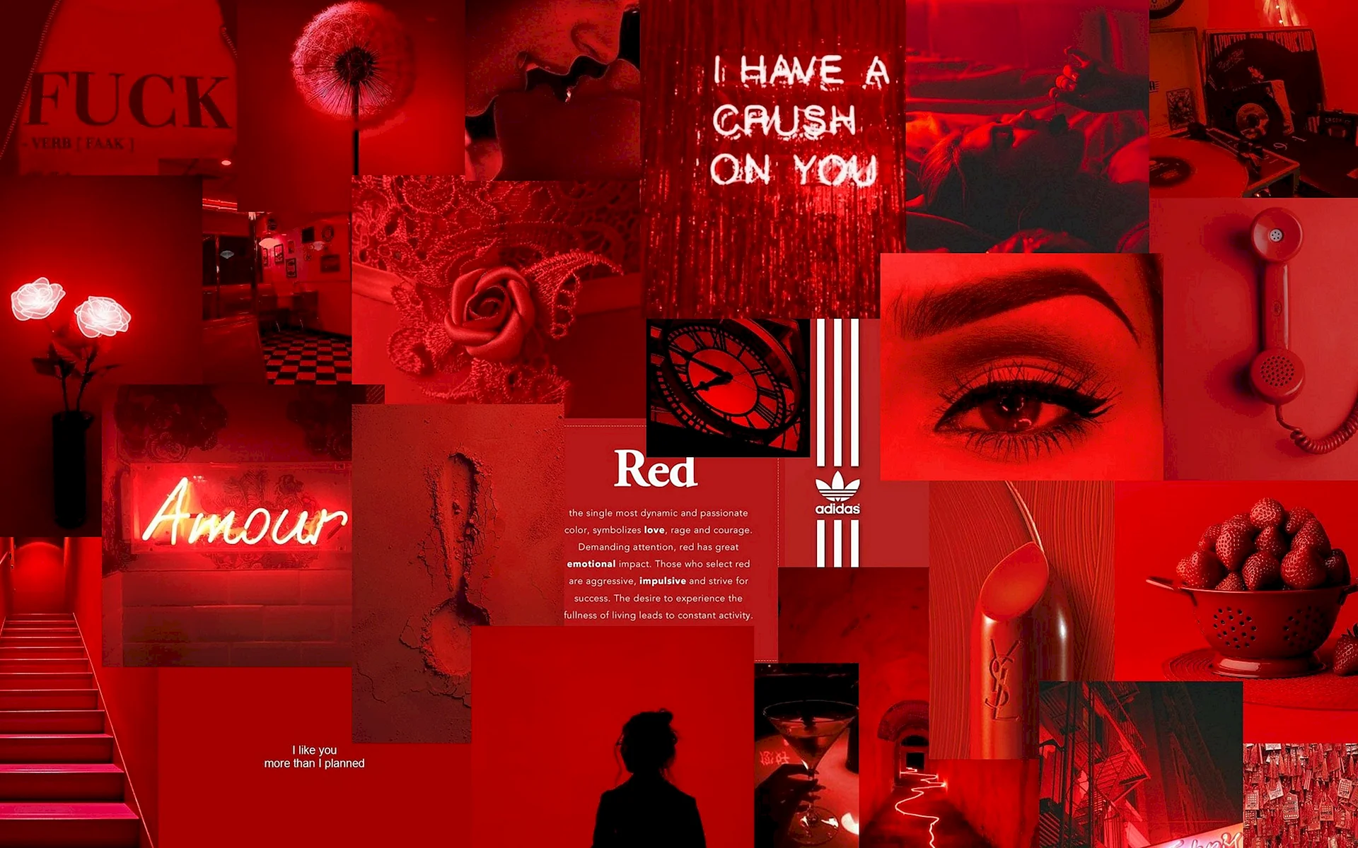 Download Red Aesthetic Collage Wallpaper - WallpapersHigh