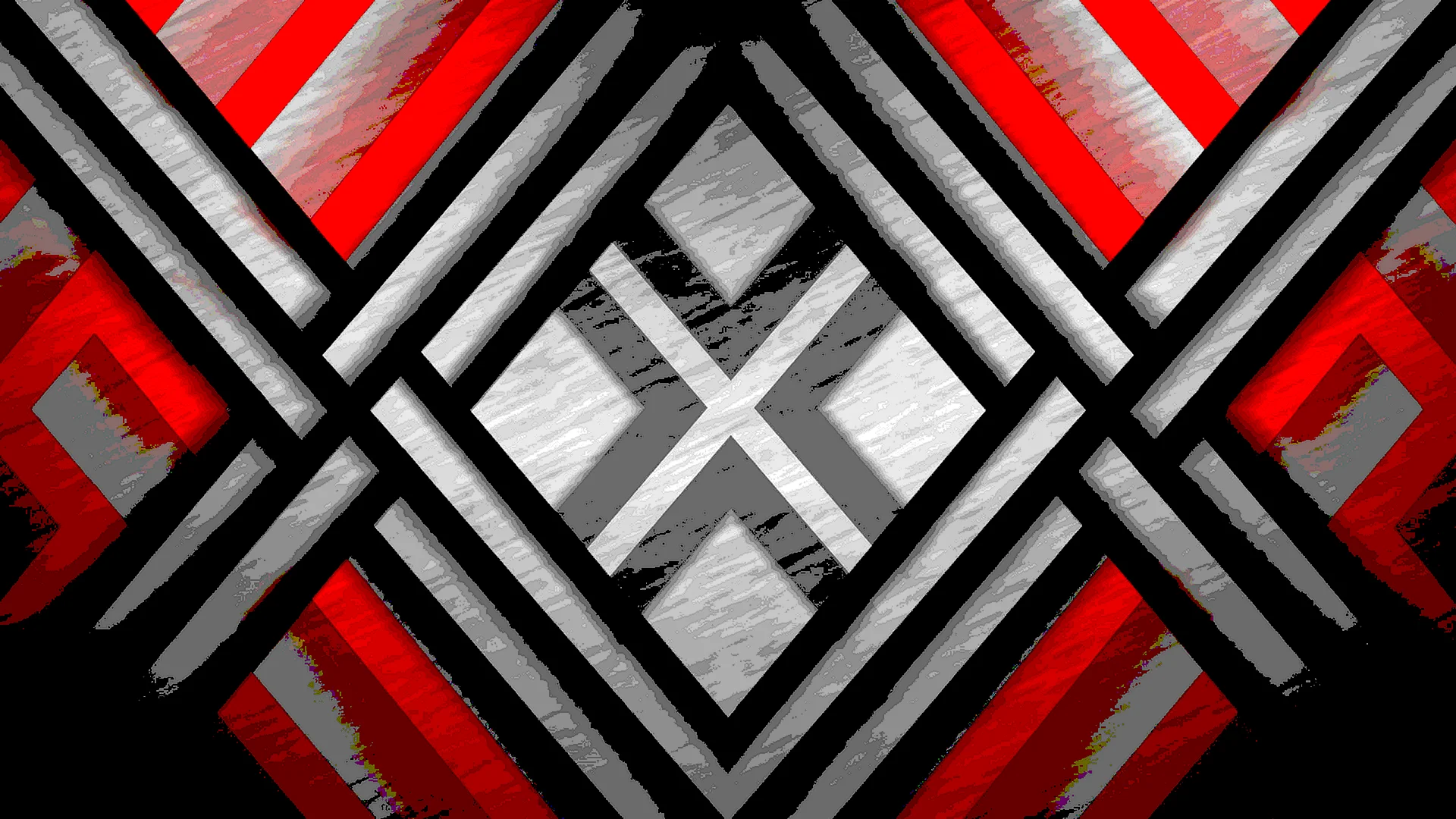 Red And Black Pattern Wallpaper