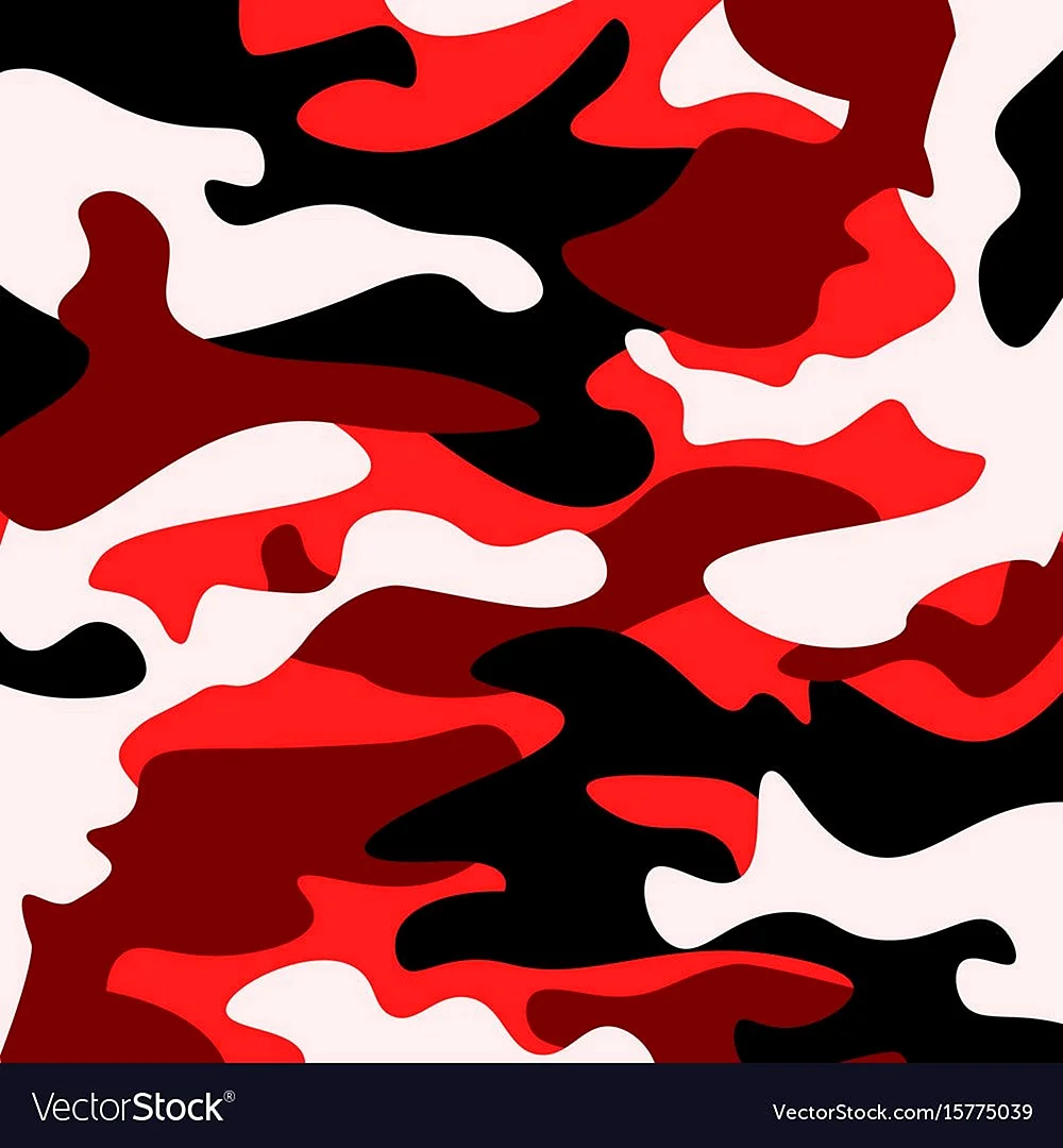 Red And White Camo Wallpaper