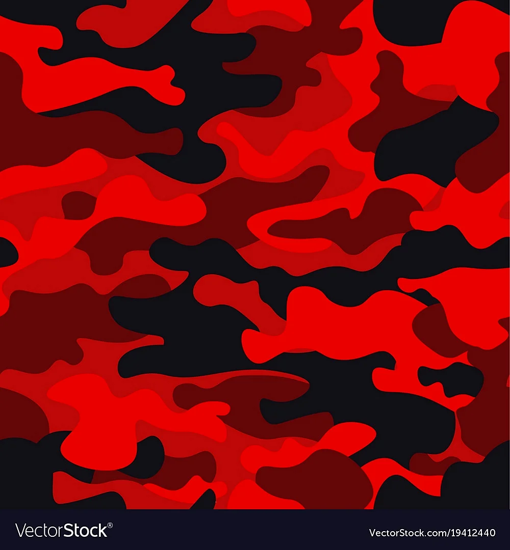 Red Black Camo Seamless Wallpaper