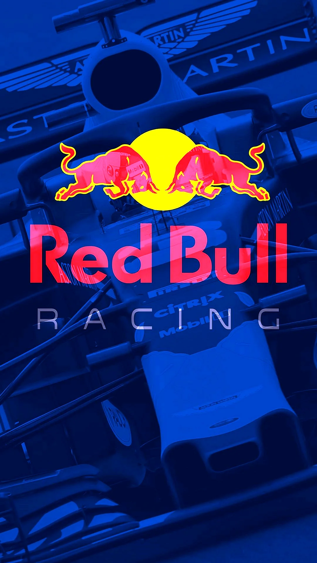Red Bull Racing F1 Logo Wallpaper For iPhone