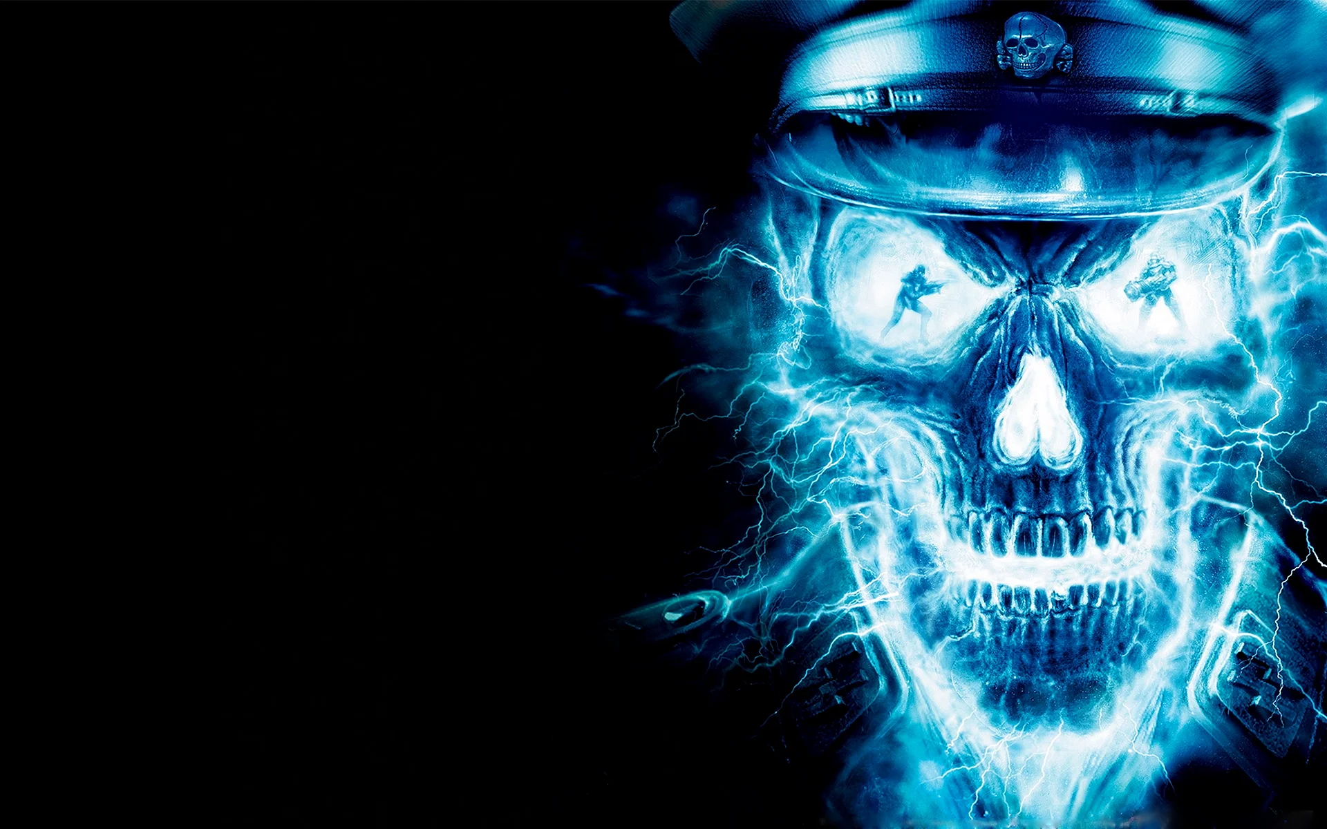 Red Flaming Skull Wallpaper