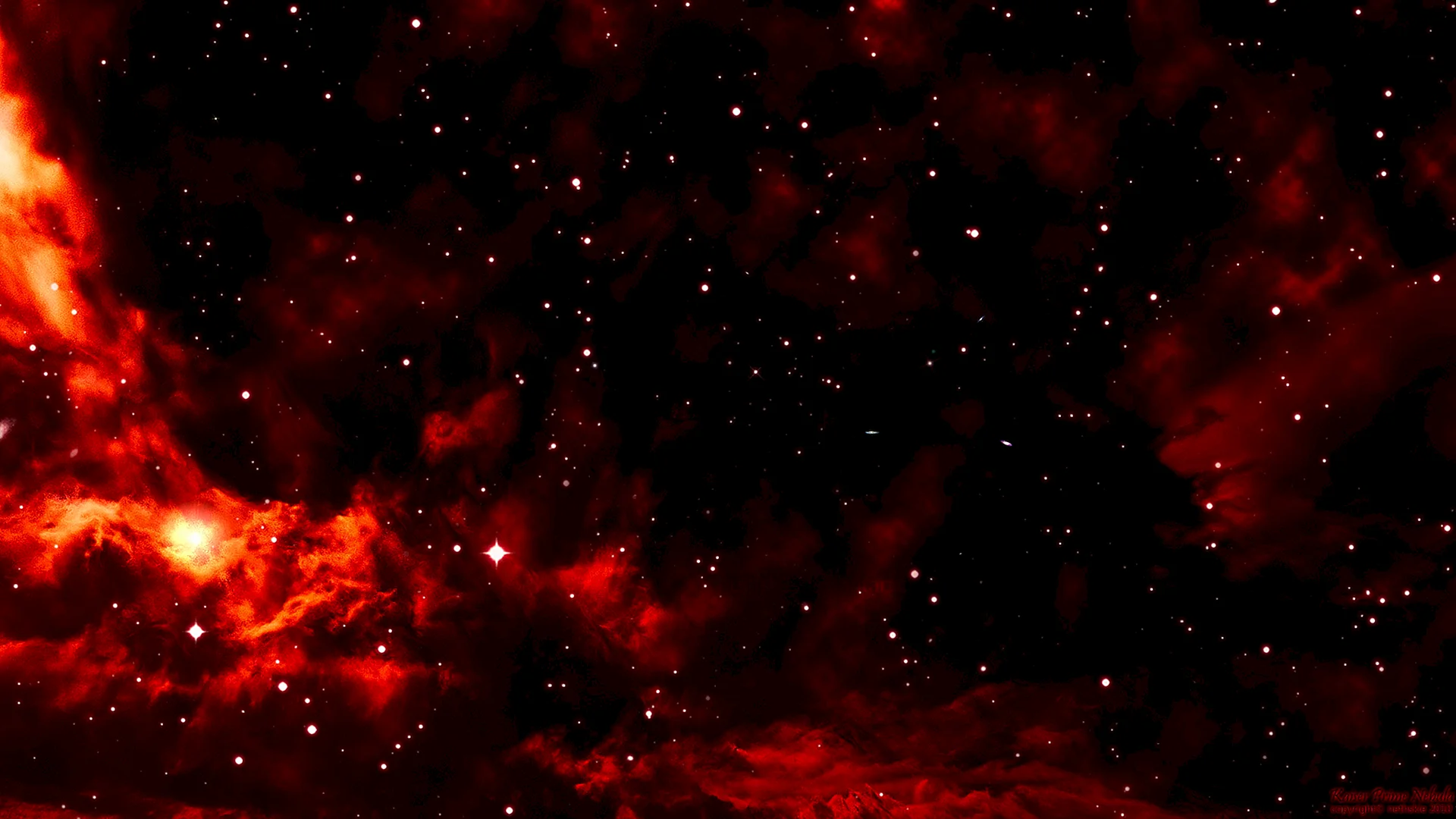 Red Galaxy Wallpaper