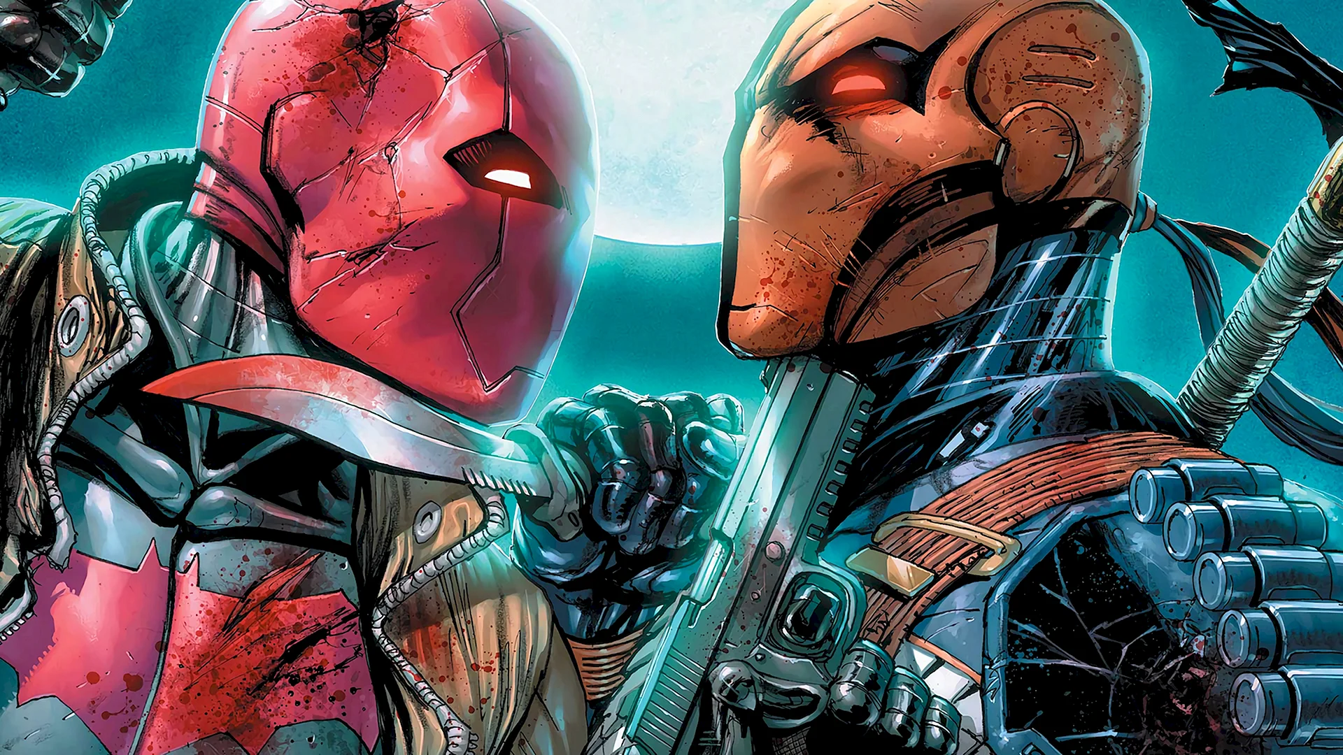 Red Hood Vs Deathstroke Wallpaper